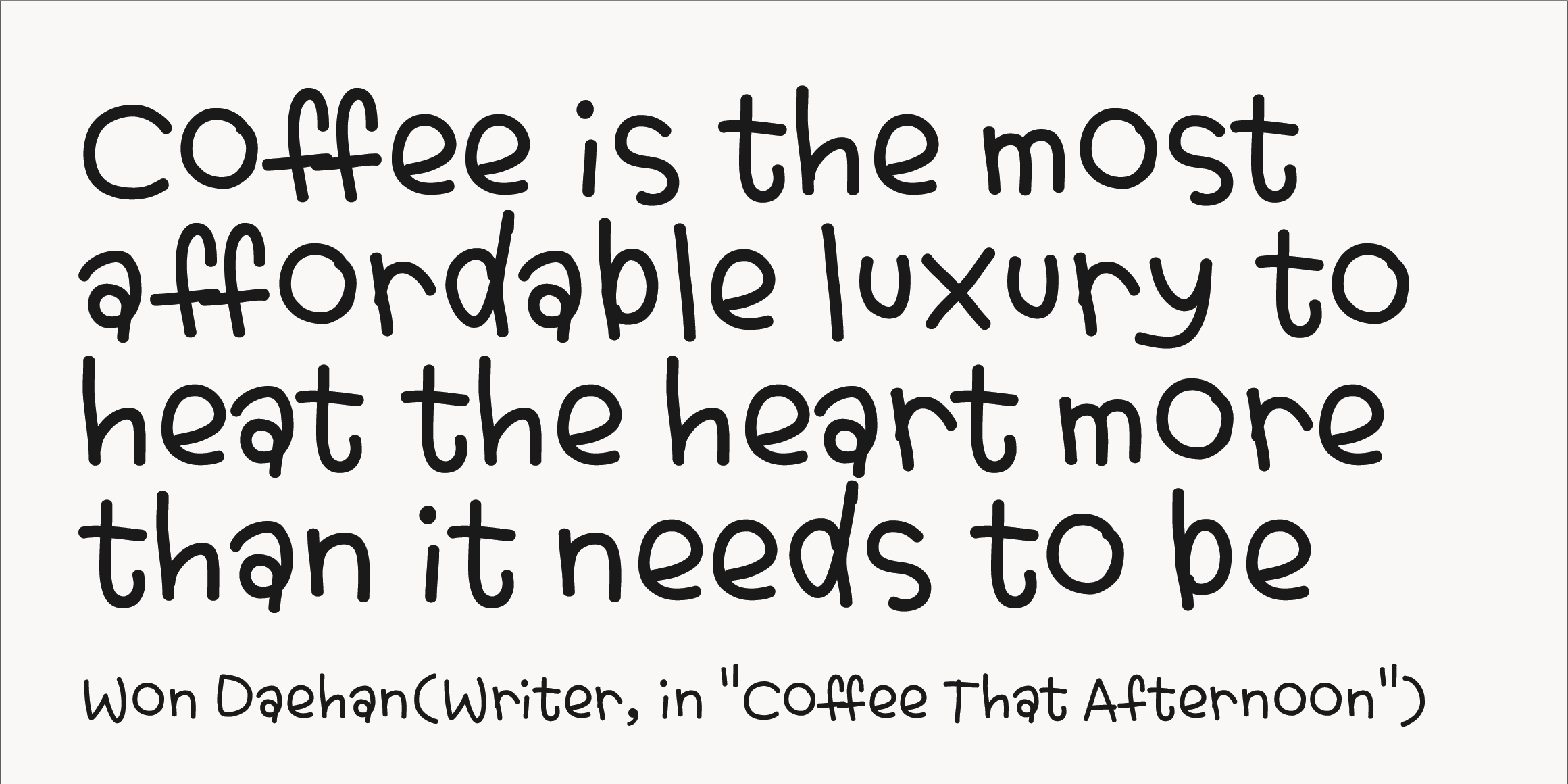 Egg9연필로남긴일기 font in use