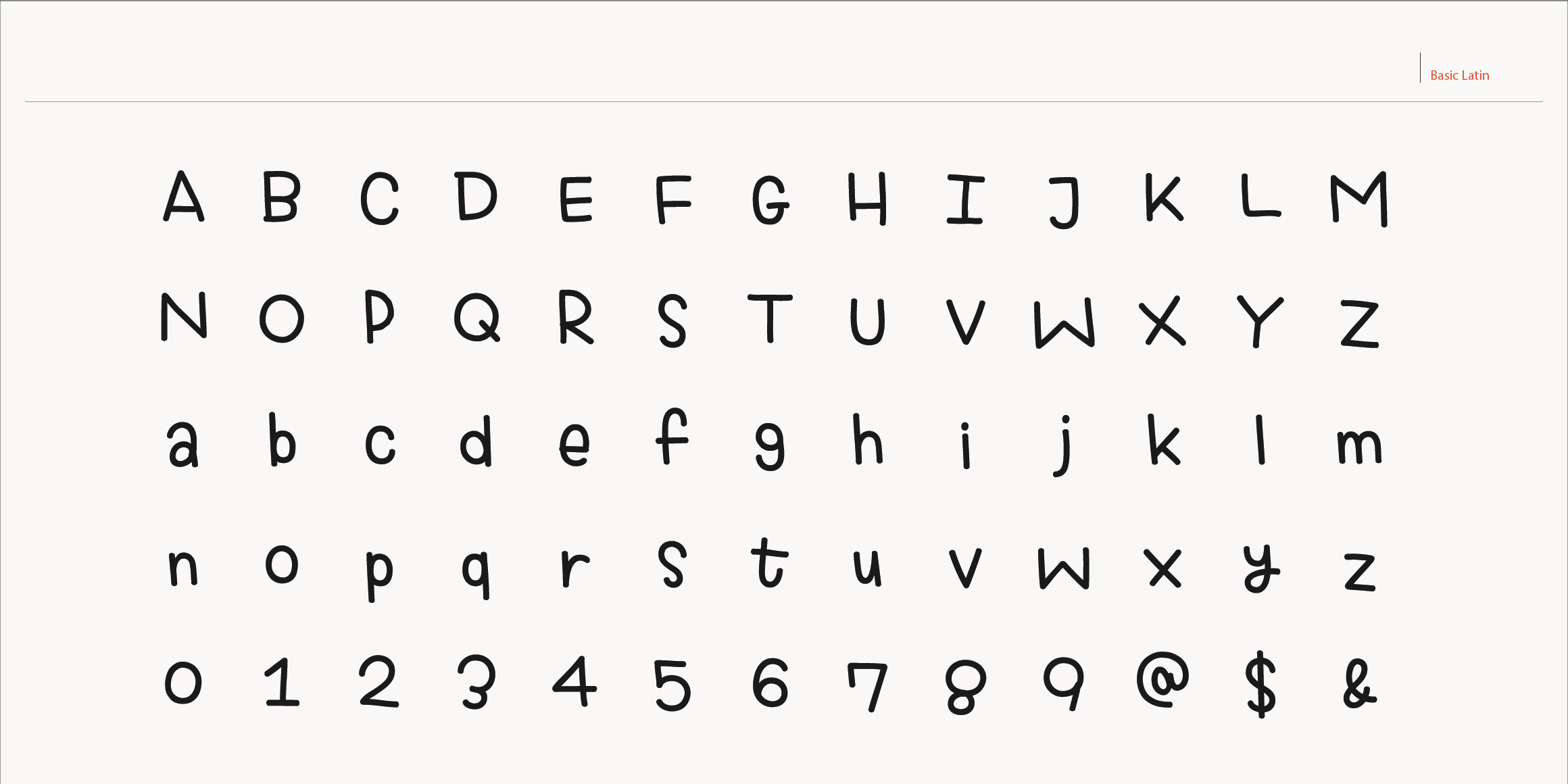 null font in use