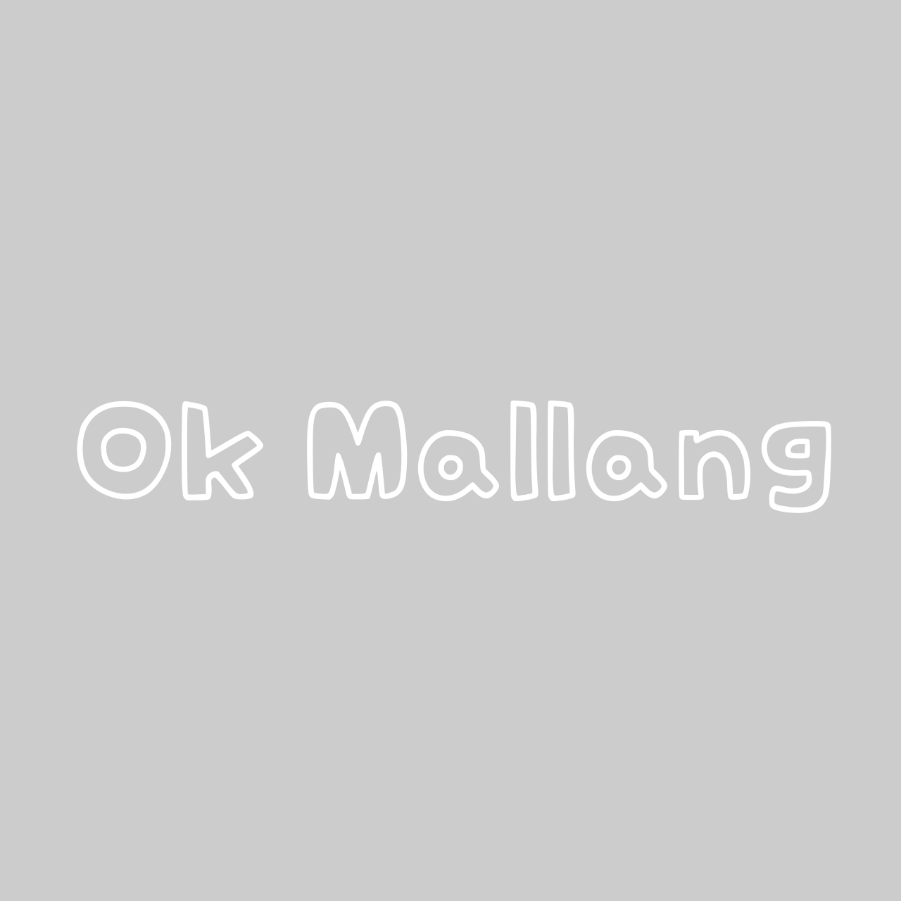 Ok Mallang font in use