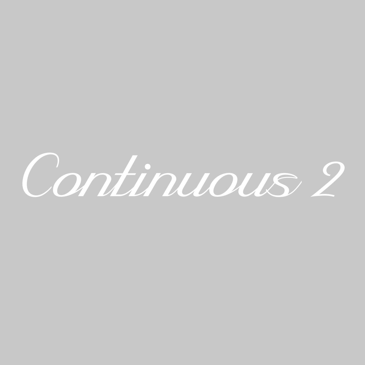 Continuous 2 font in use