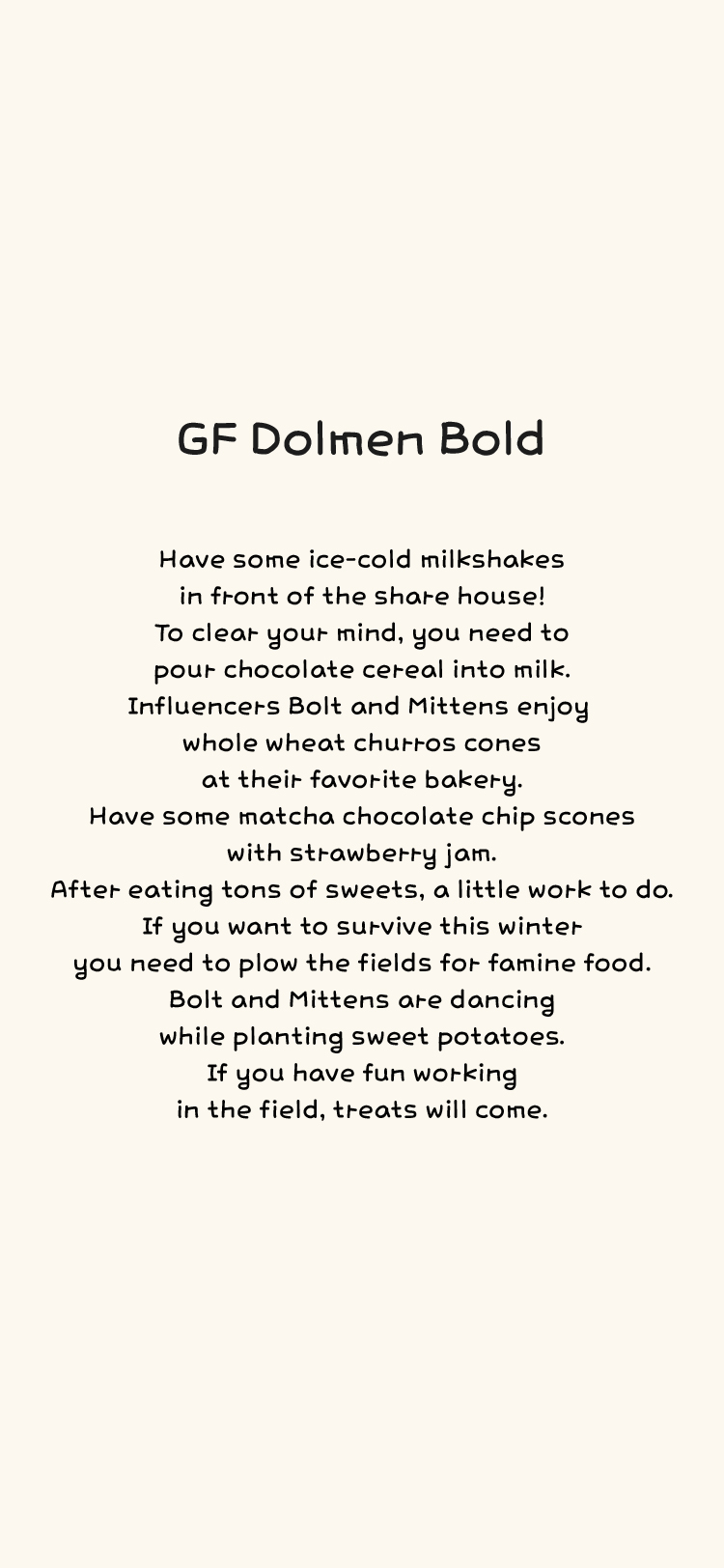GF 고인돌 M Bold font in use