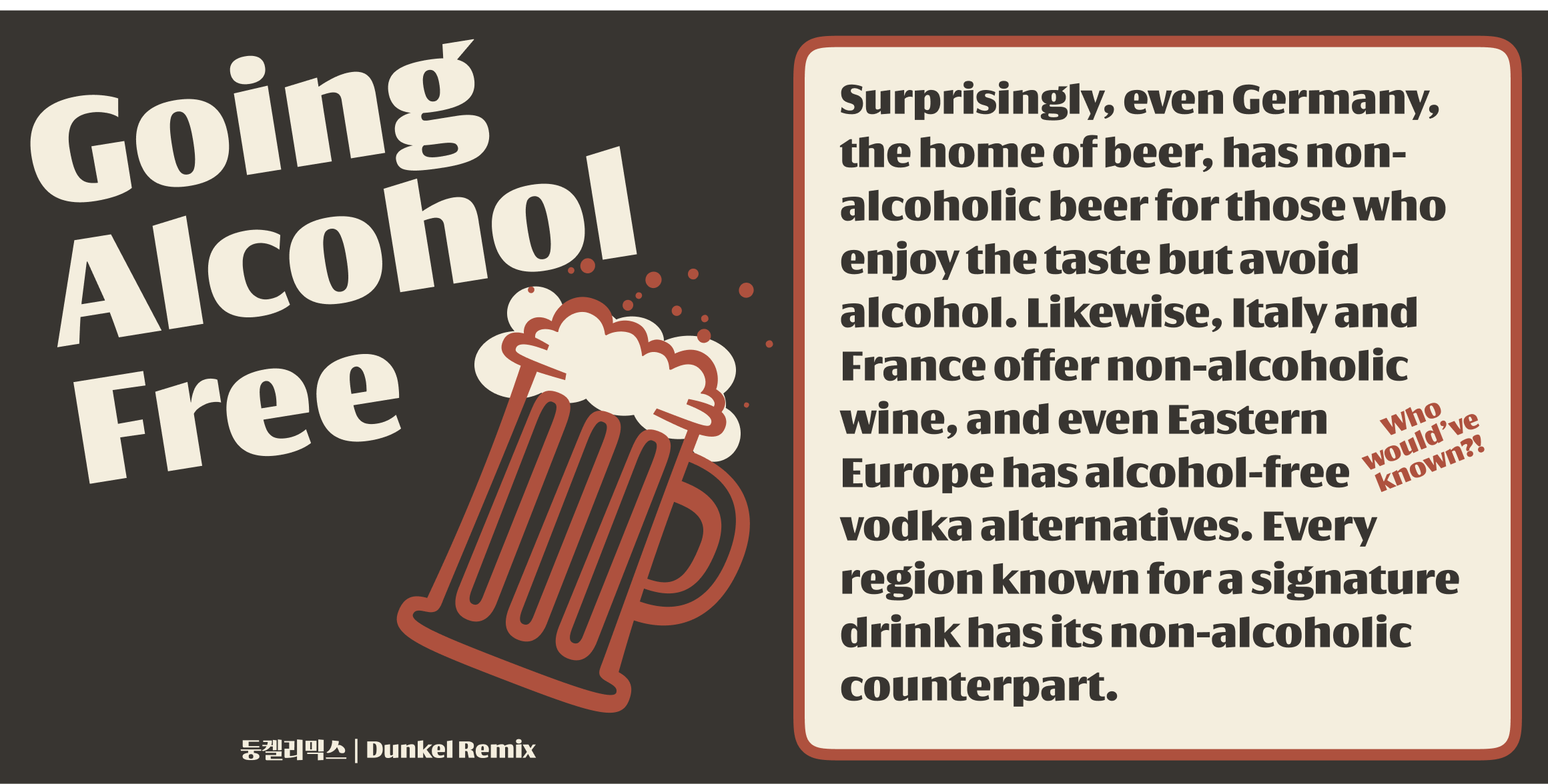 Dunkel Remix font in use