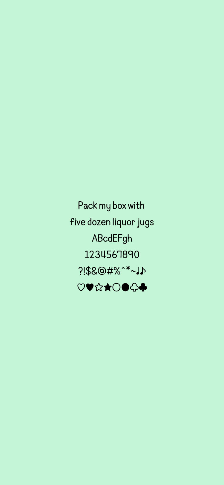 Iam 스투키 font in use
