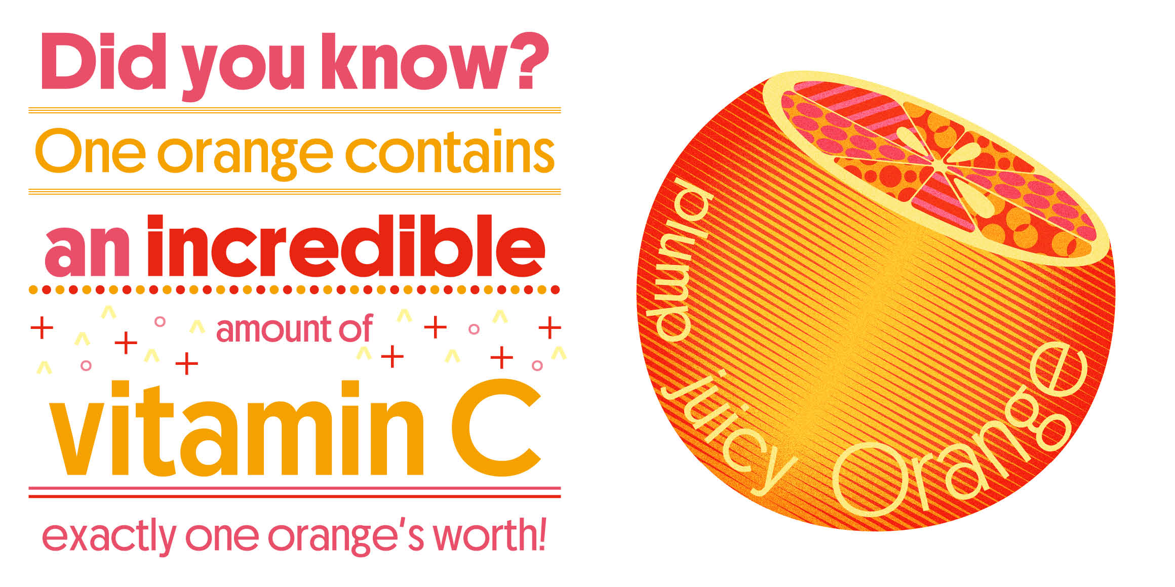 오렌지 Latin font in use