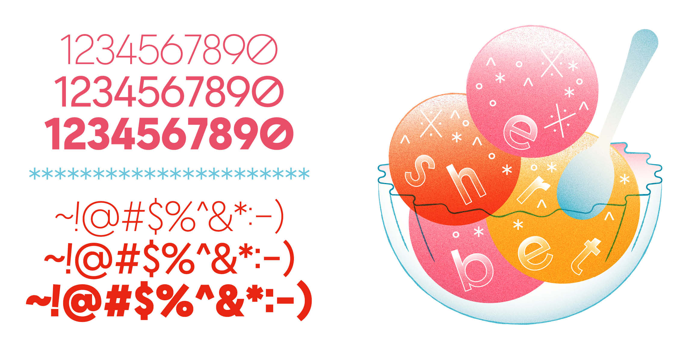 오렌지 Latin font in use