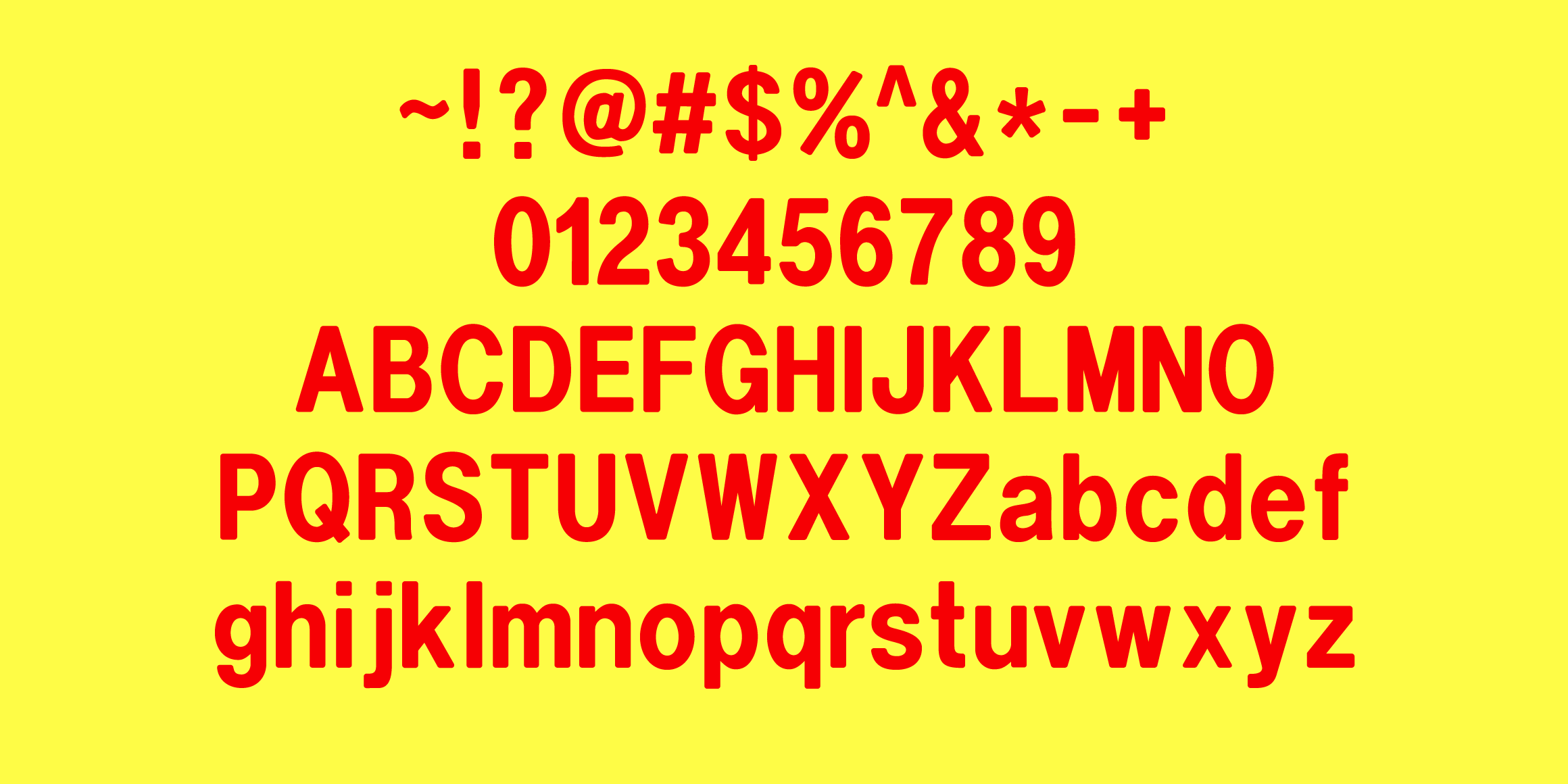 null font in use