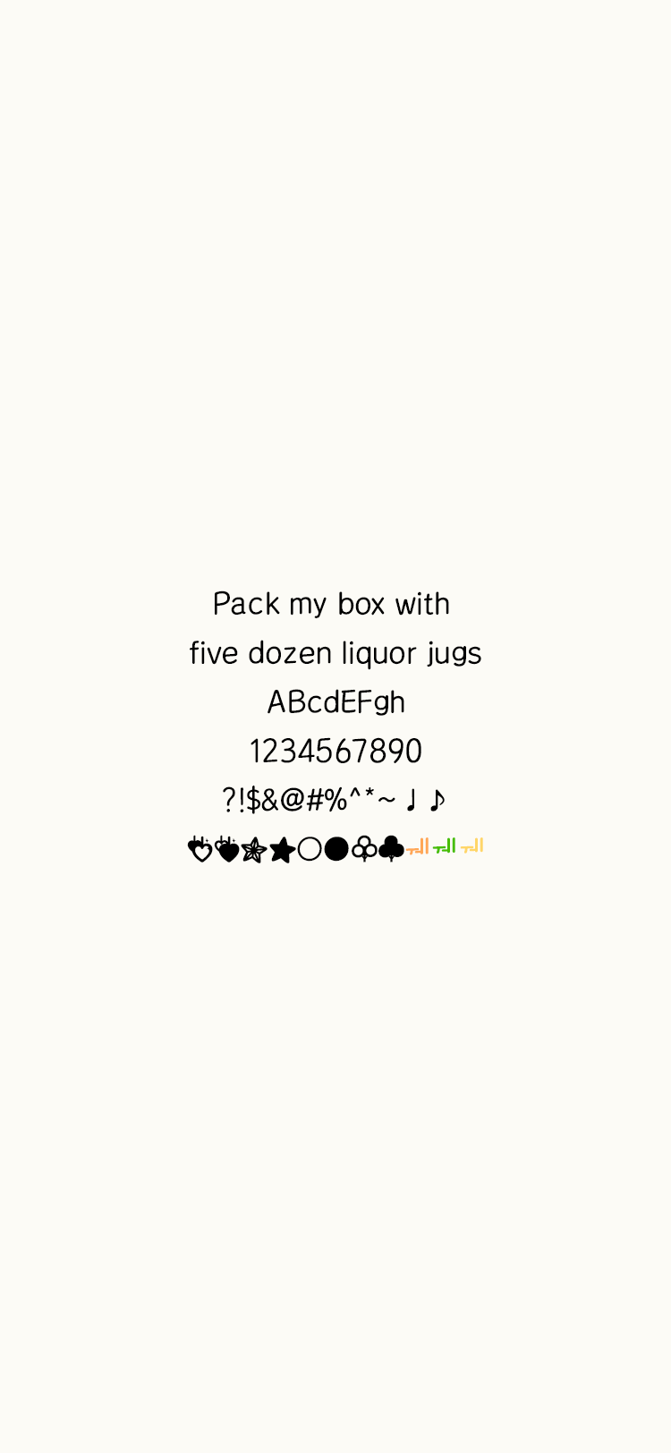 Jj메리앤해피 font in use