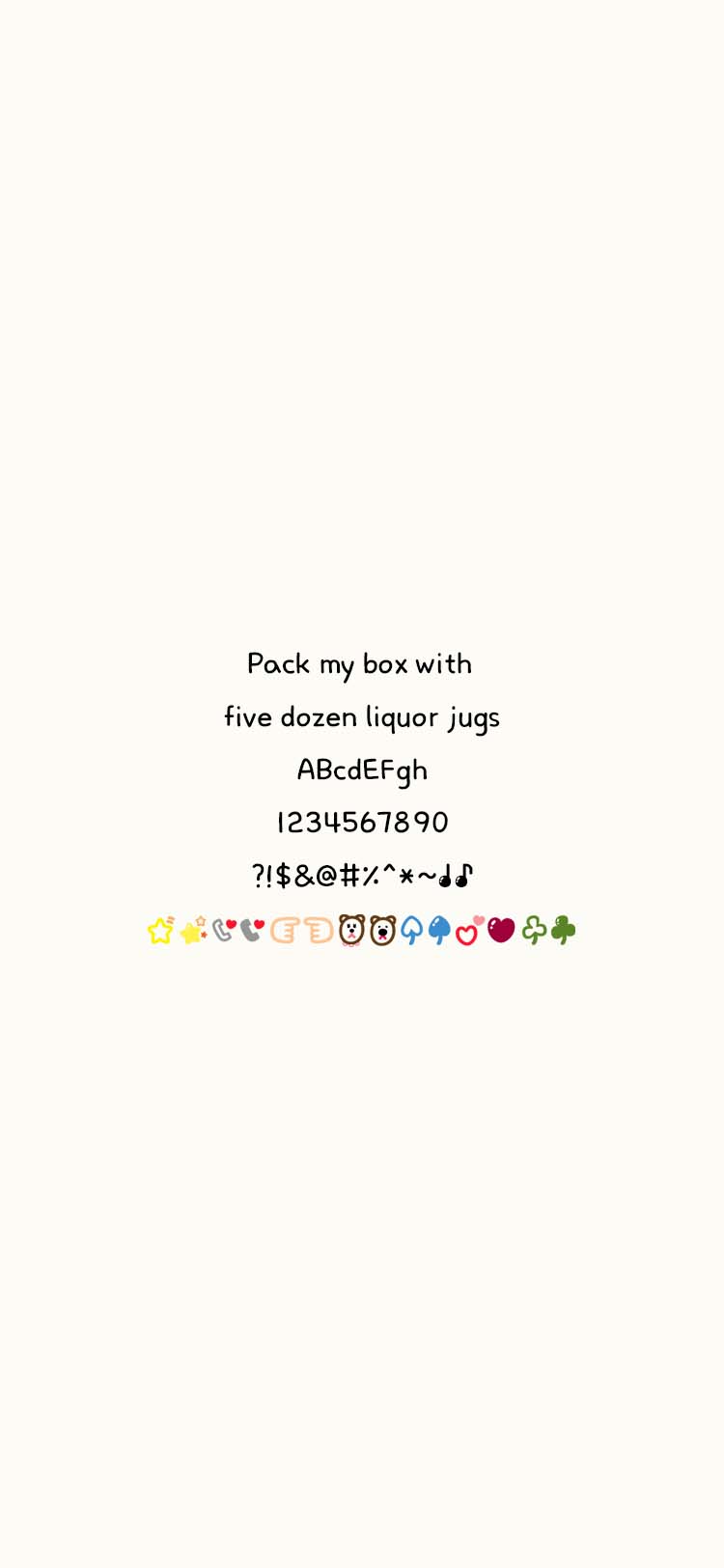 Jj미라클데이 font in use