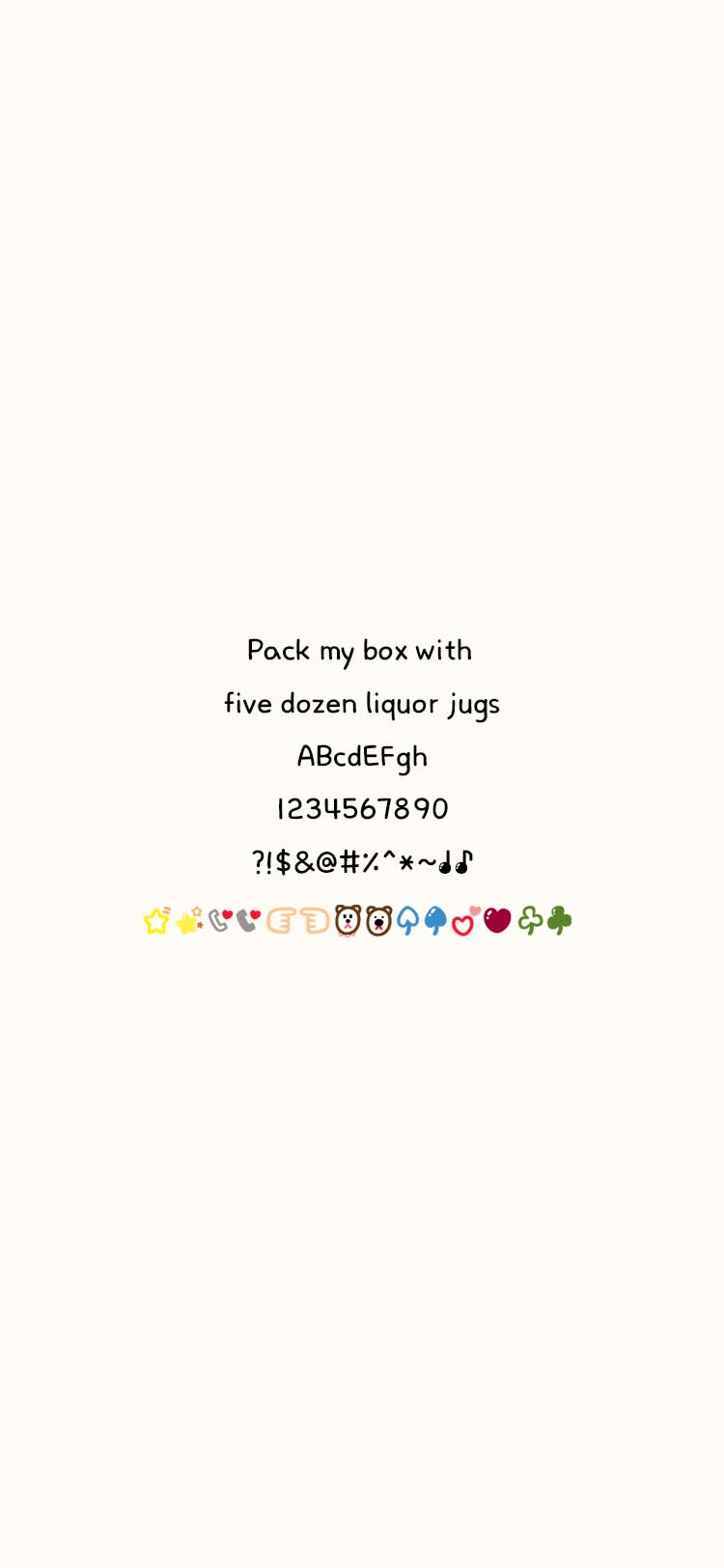 Jj미라클데이 font in use