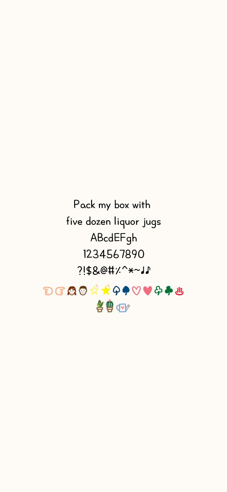 null font in use