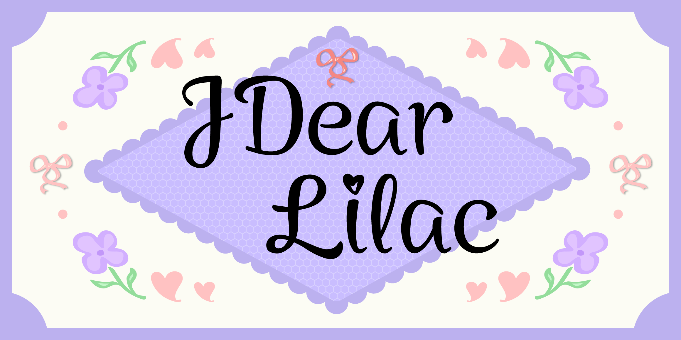 JDearLilac font in use