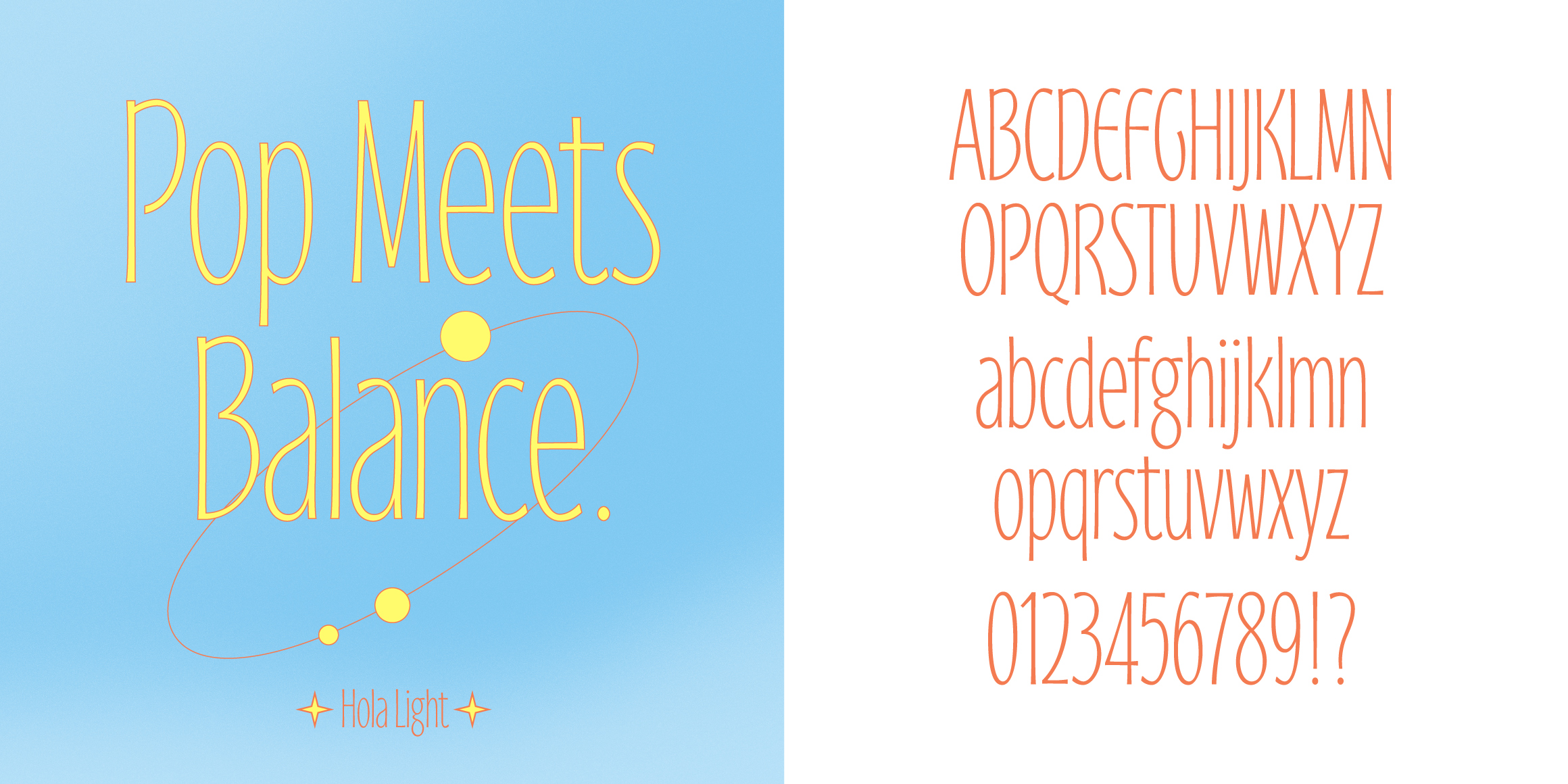 Hola font in use
