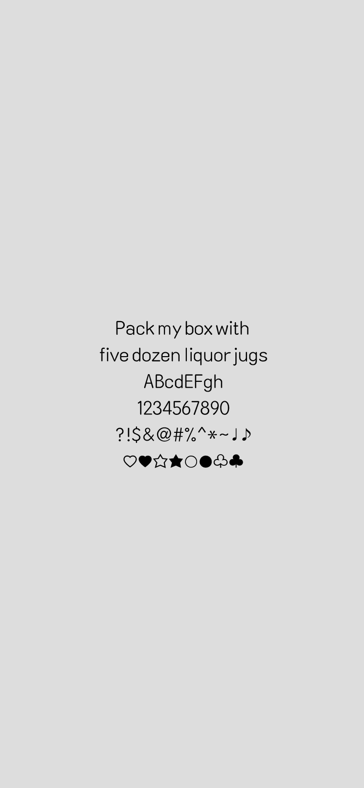 Log네모홀릭 M font in use