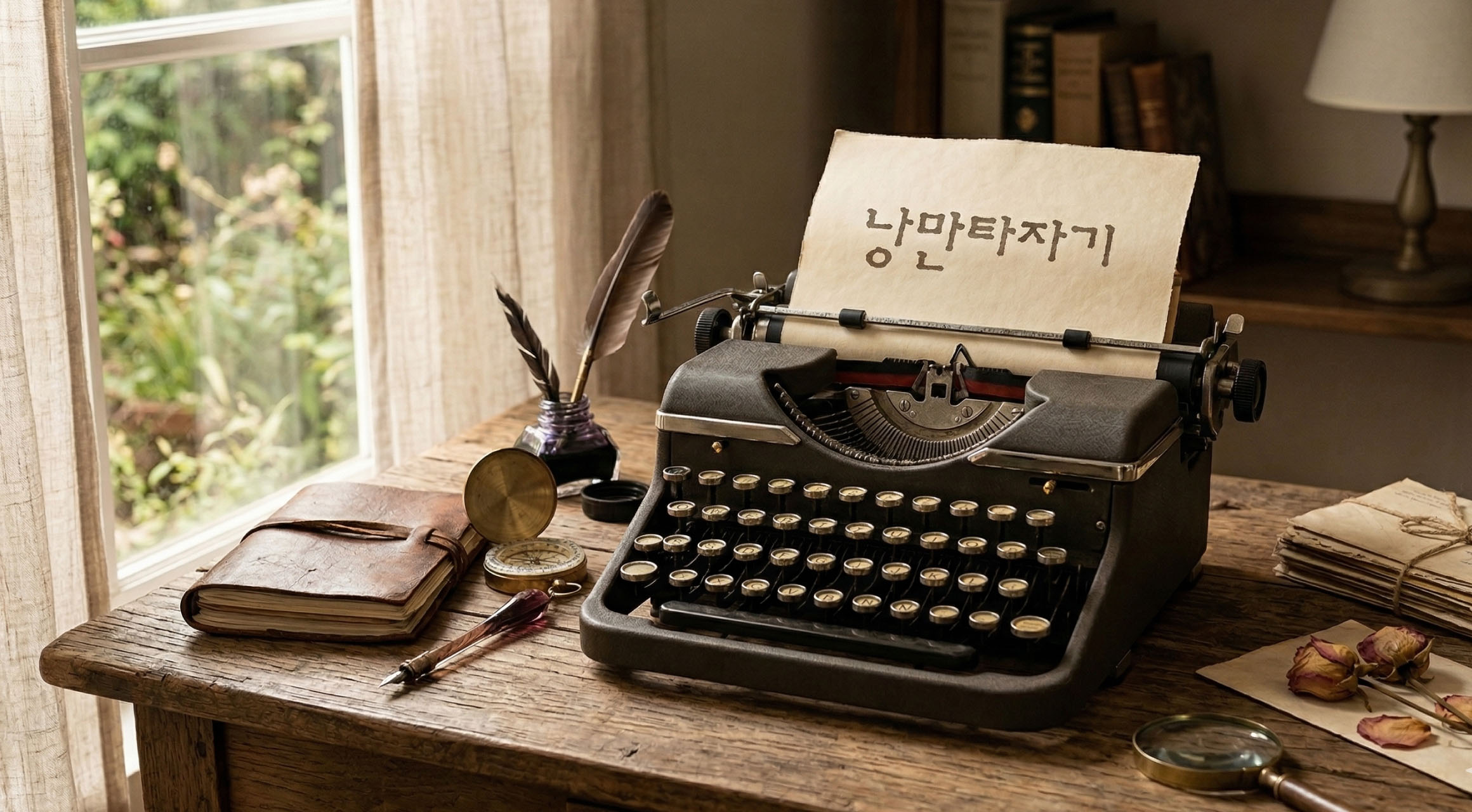 Log낭만타자기 font in use