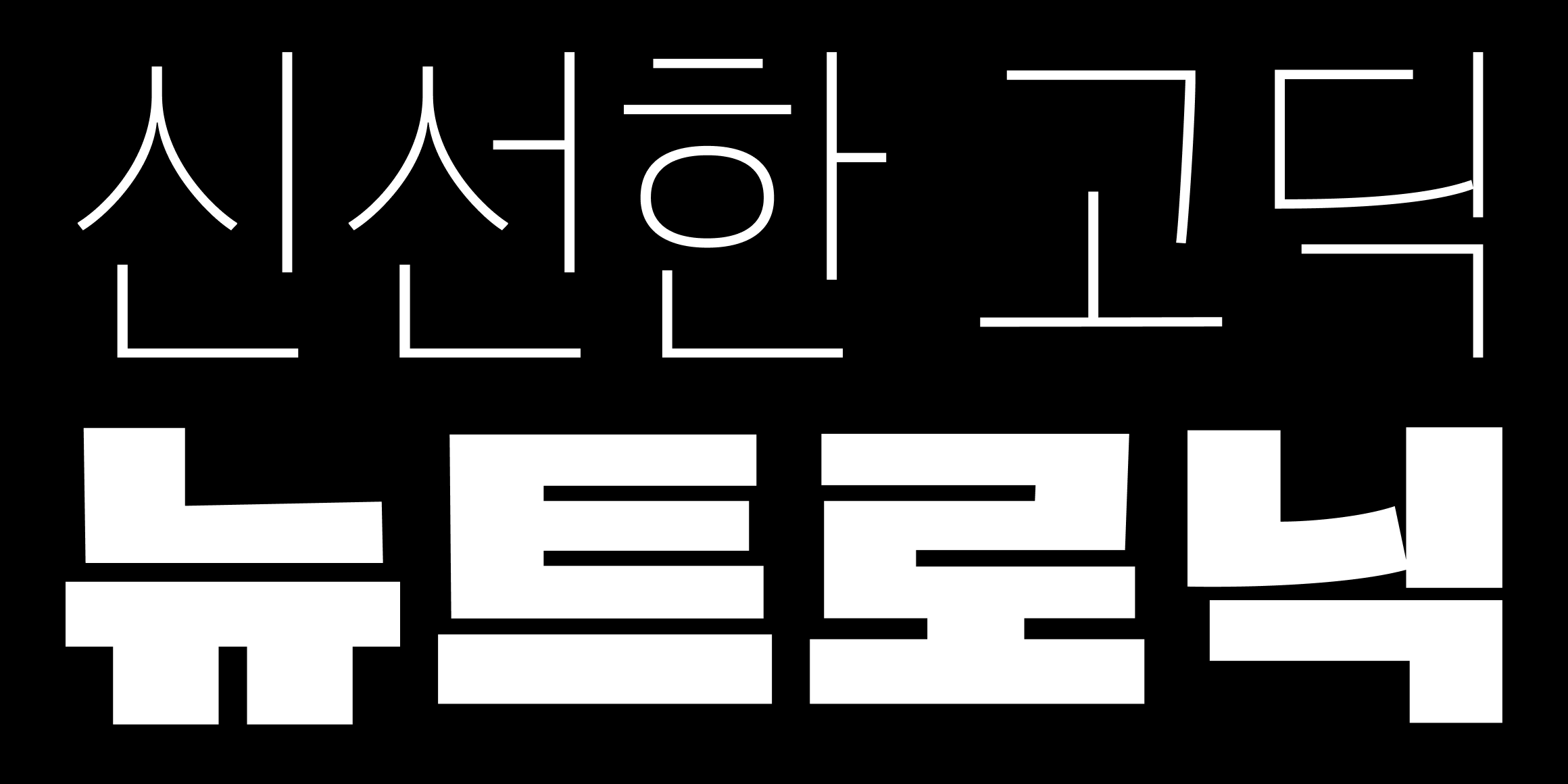 뉴트로닉한글 font in use