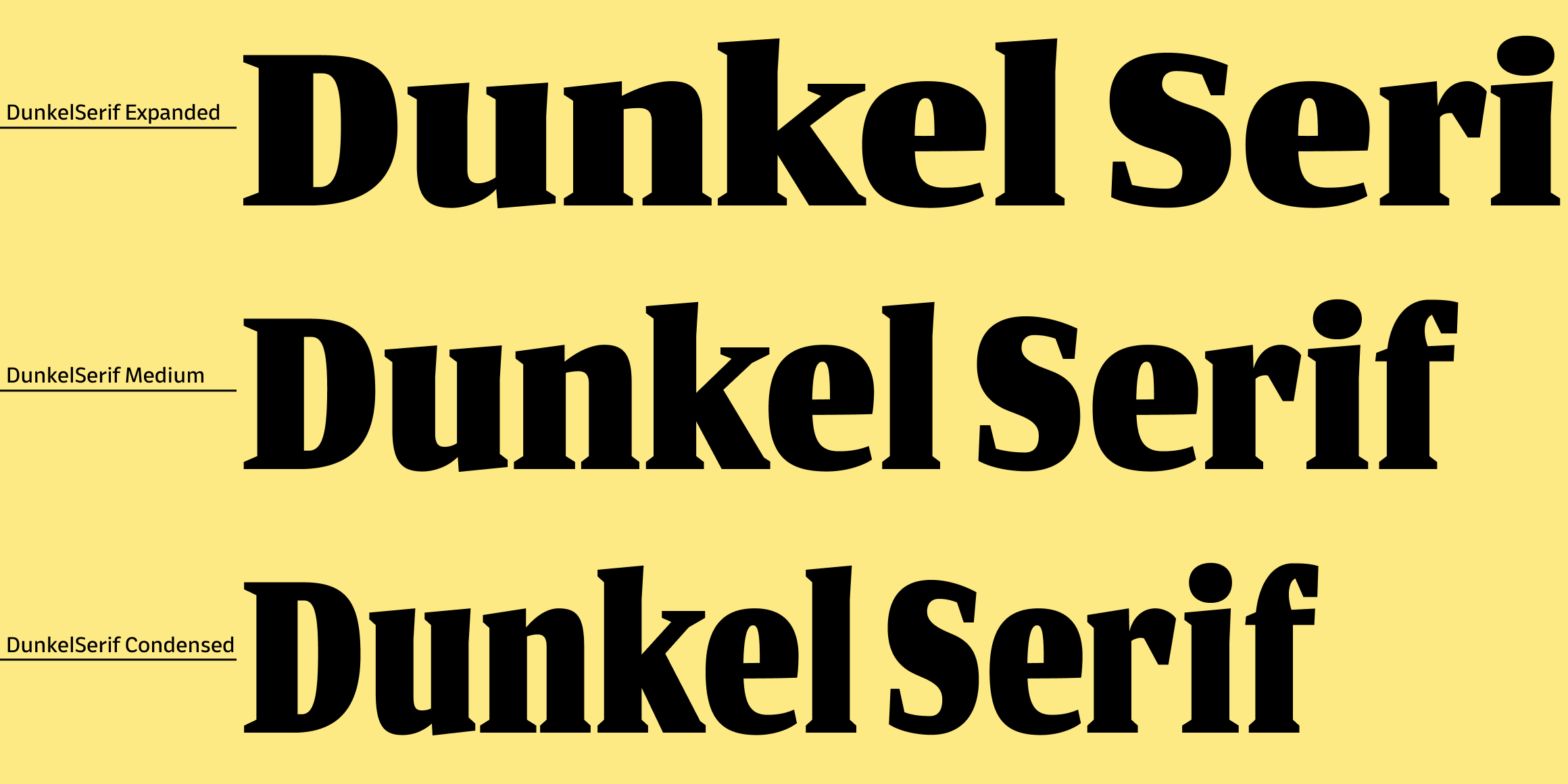 둥켈세리프 font in use