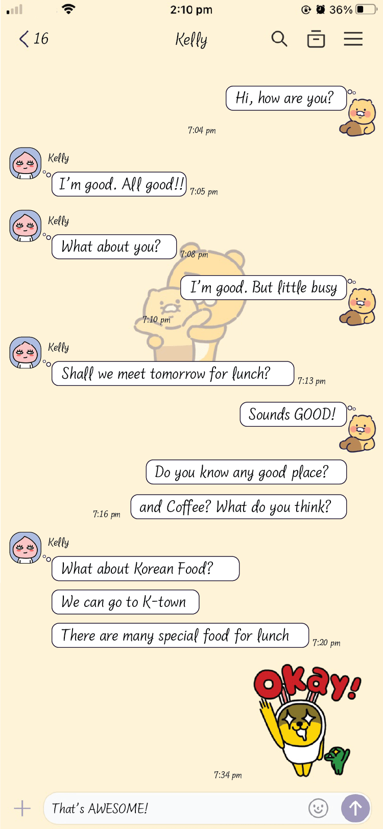 MY LoveDiary font in use