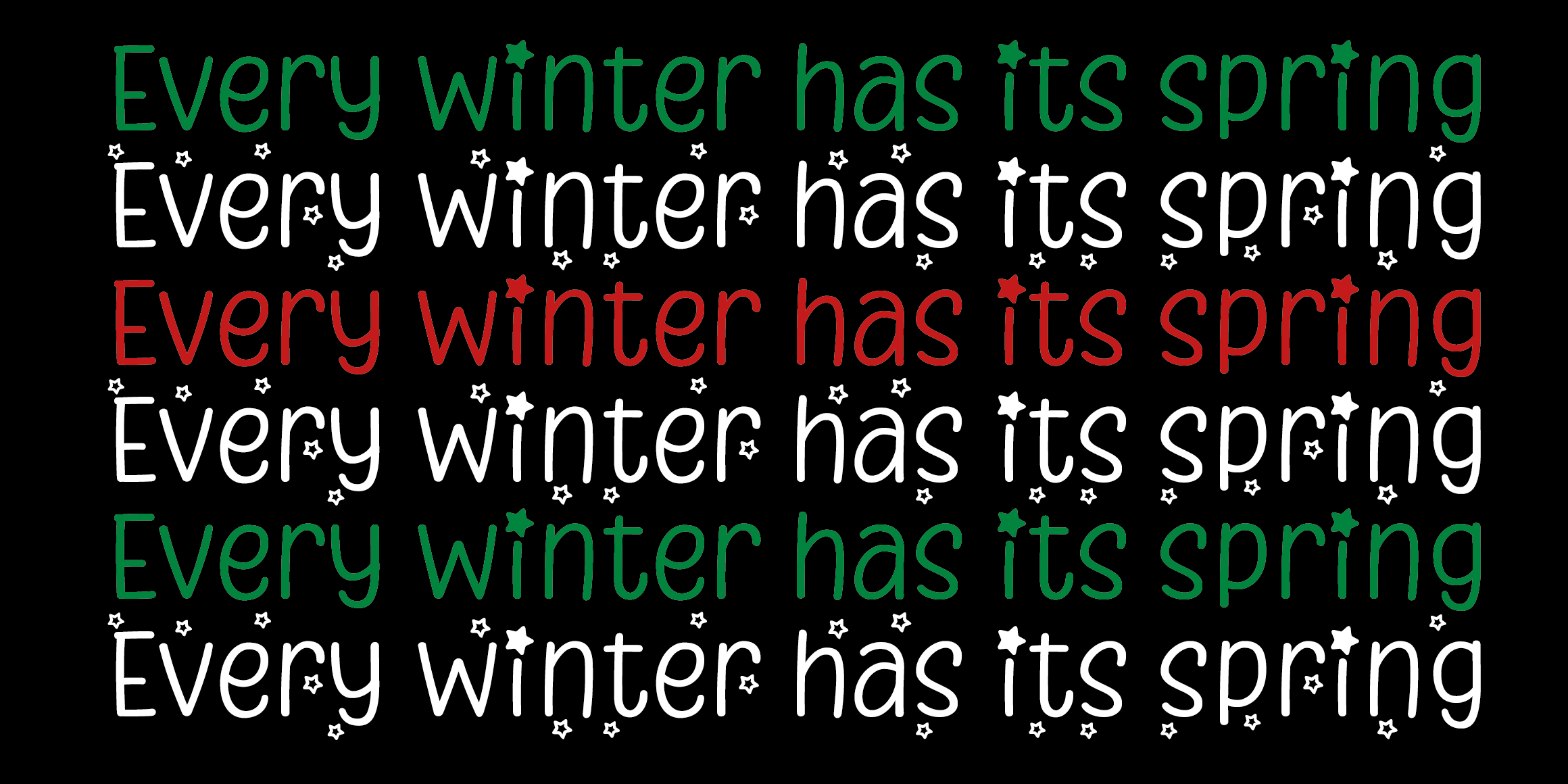 MY FirstSnow font in use