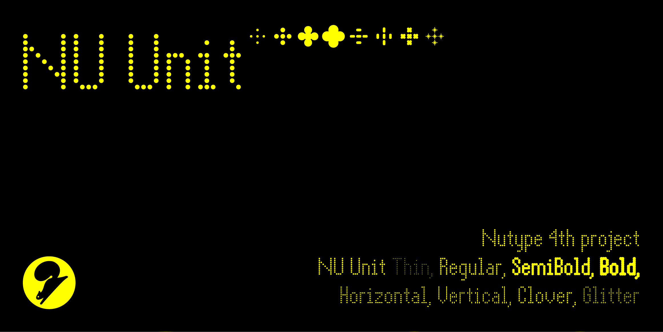 NU 유닛 font in use