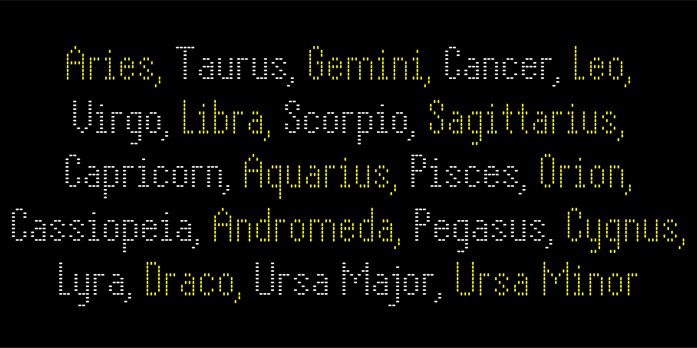 NU 유닛 font in use