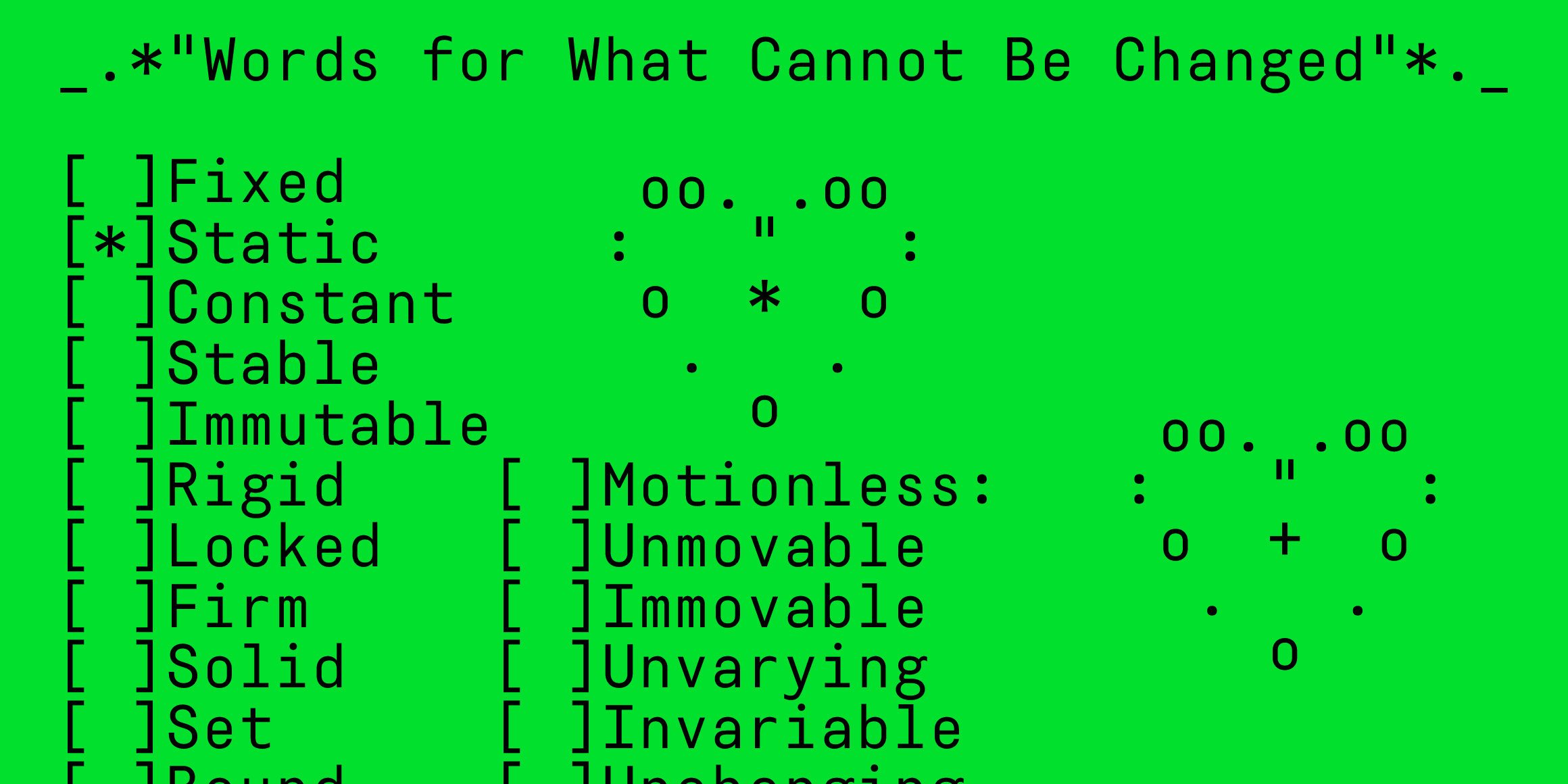 null font in use
