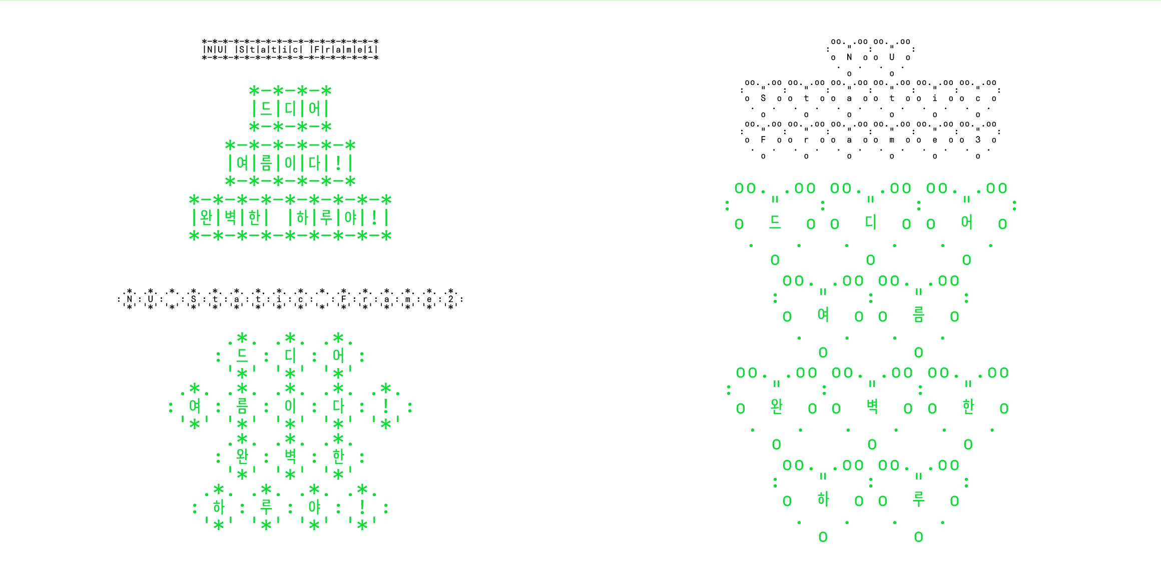 null font in use