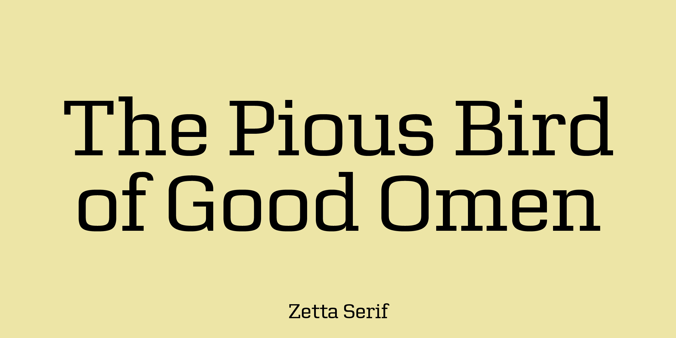 Zetta Serif font in use