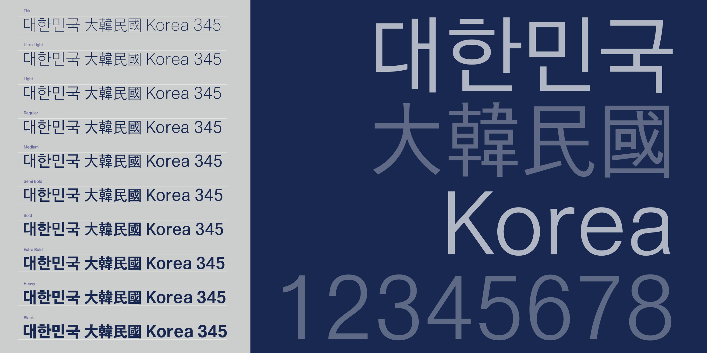 Rak고딕 font in use