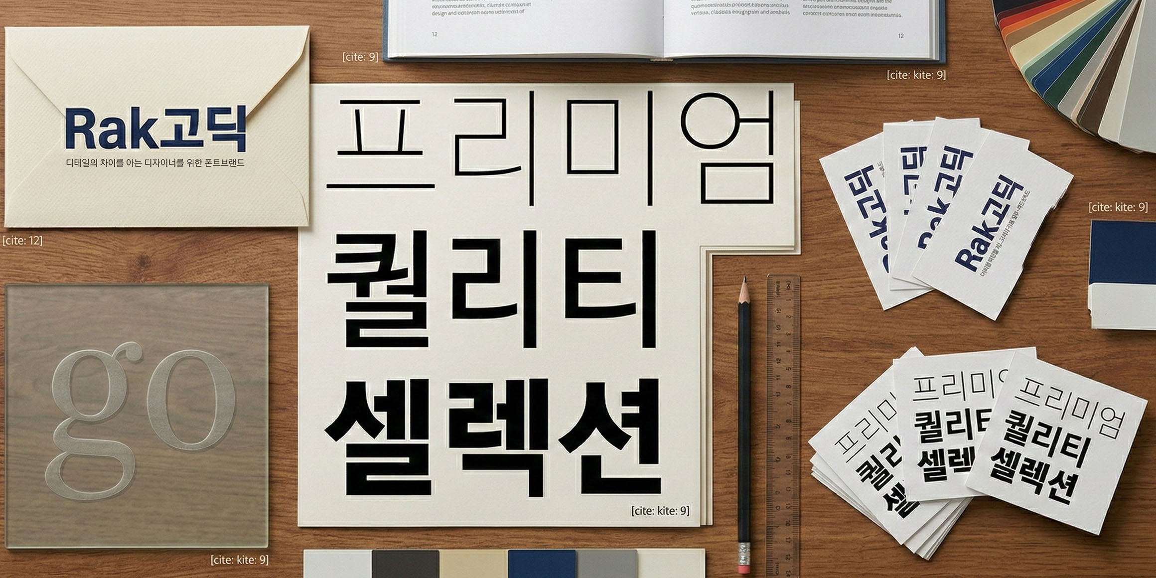 Rak고딕 font in use