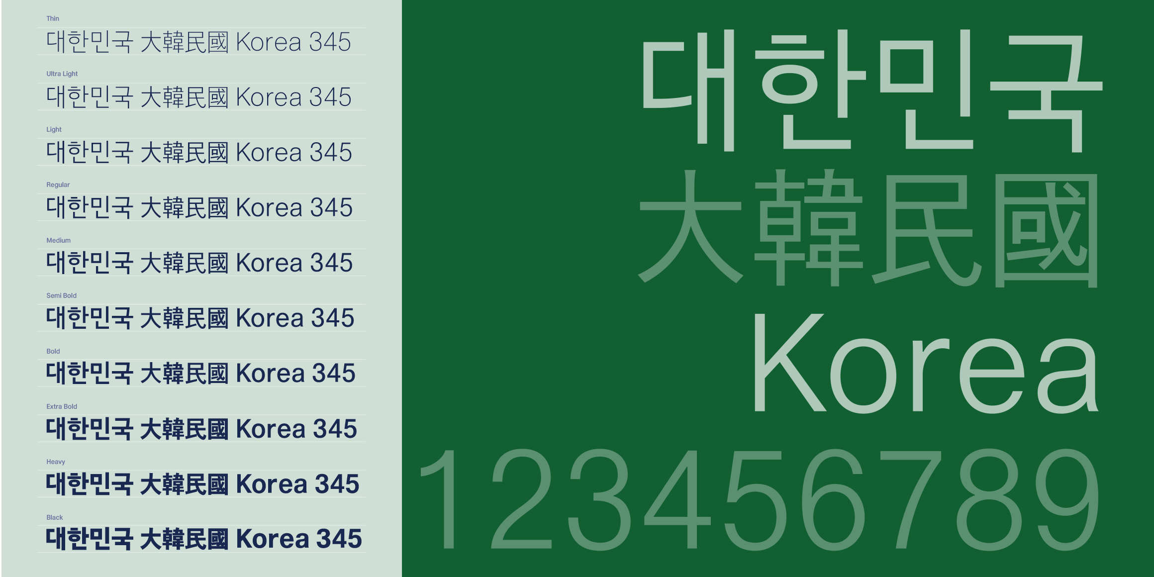 Rak고딕 Small font in use