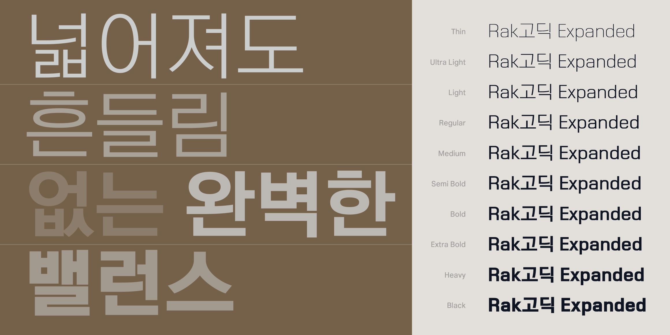 RakGo Expanded font in use