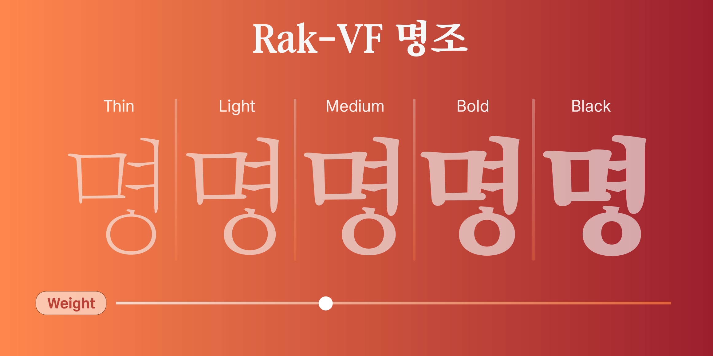 Rak-VF 명조 font in use