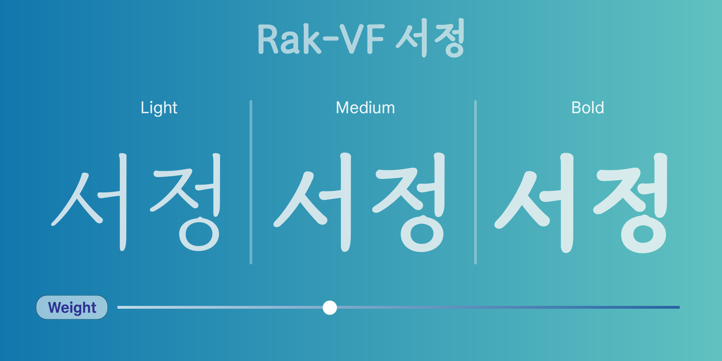 Rak-VF 서정 font in use