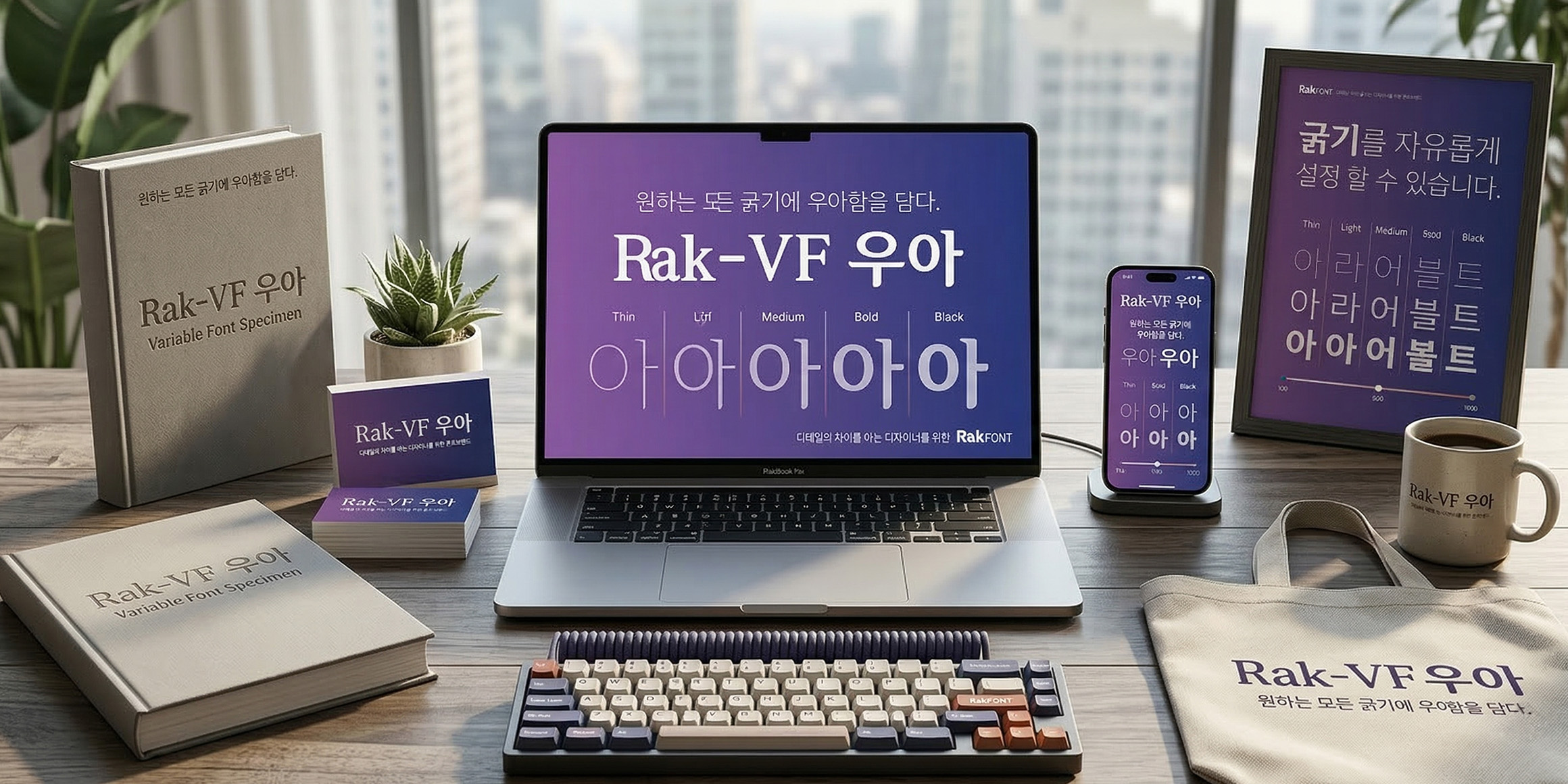 Rak-VF 우아 font in use