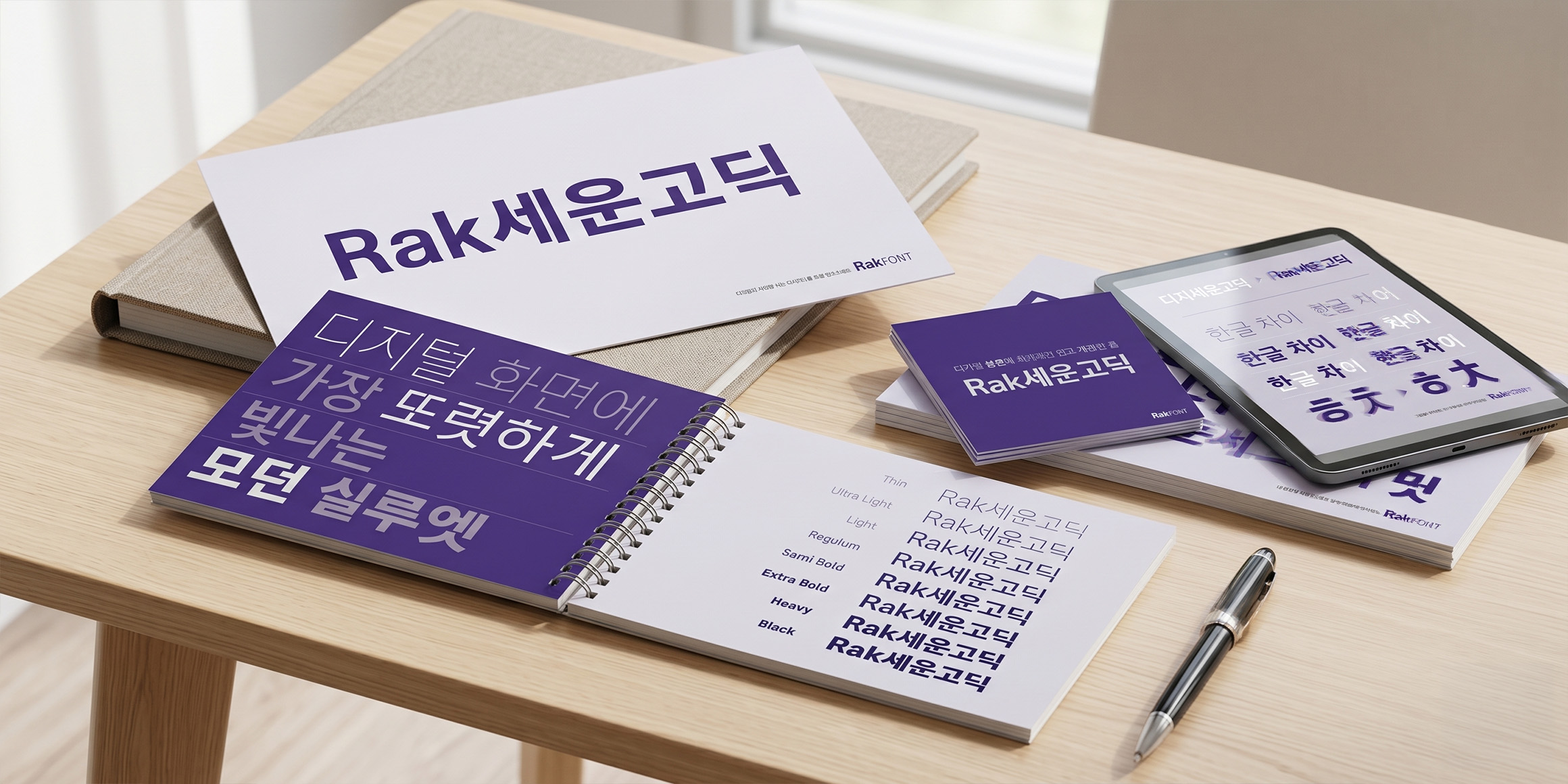 Rak세운고딕 font in use