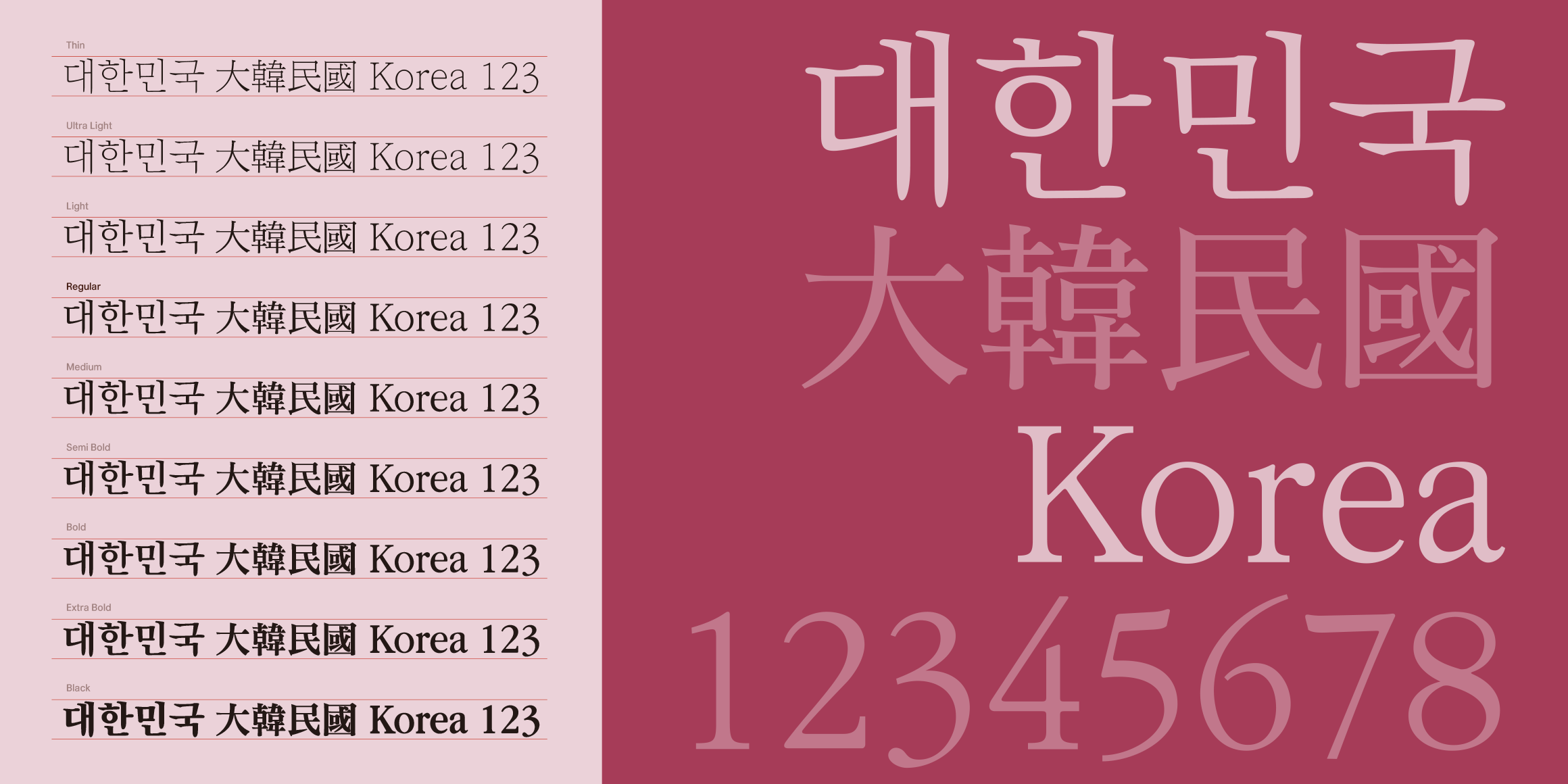 Rak세운명조 font in use