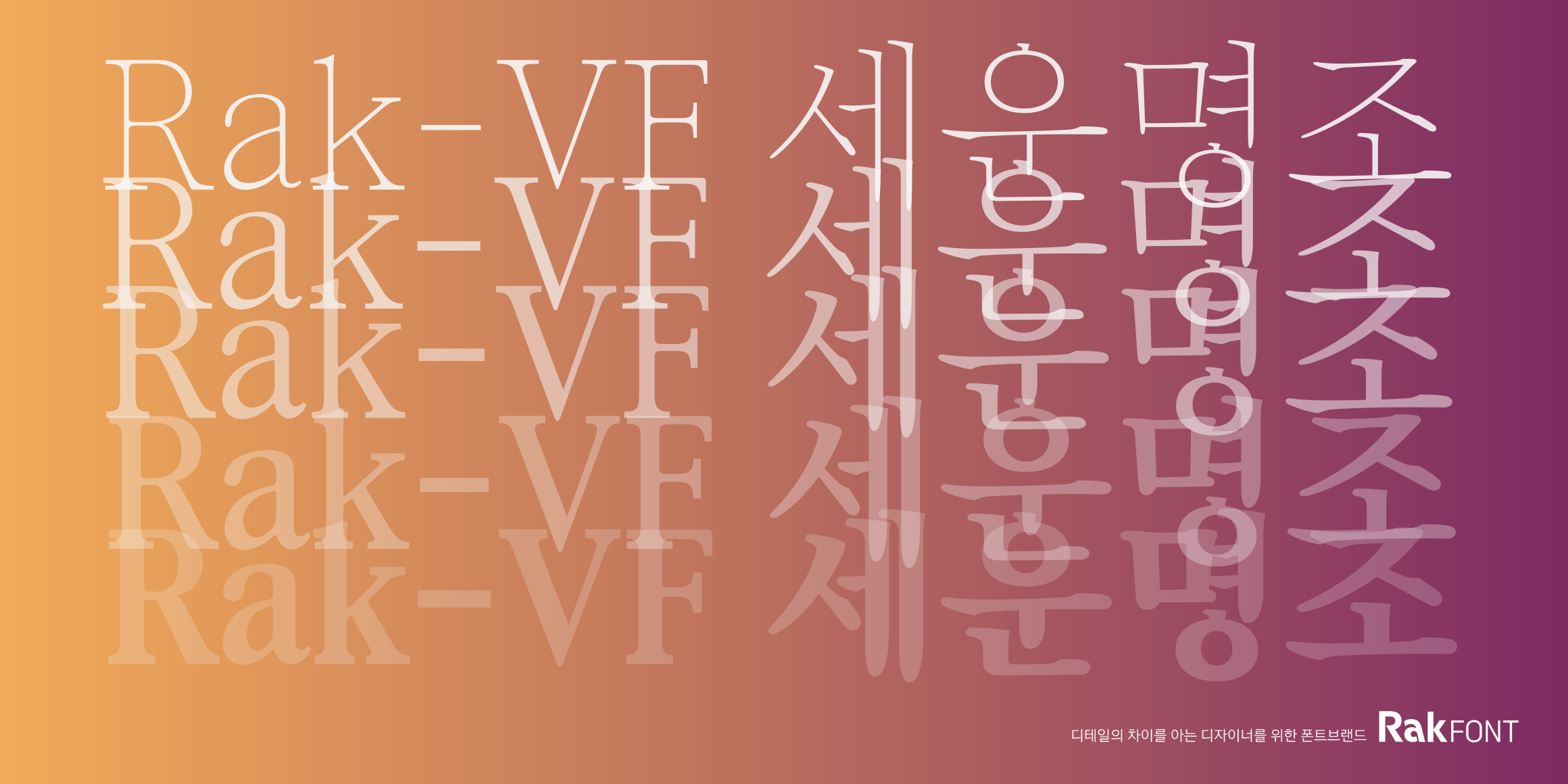 Rak-VF 세운명조 font in use