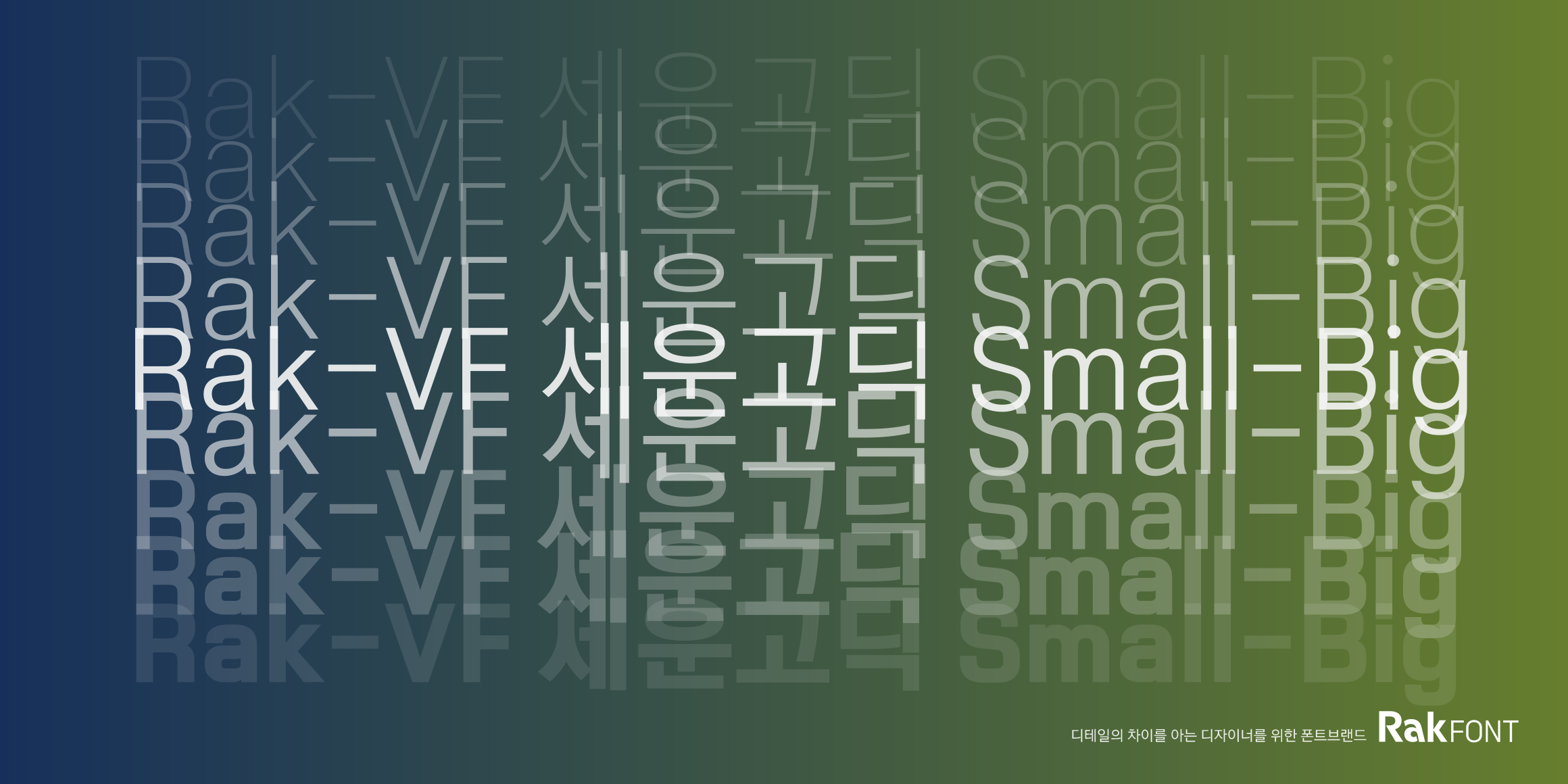 Rak-VF 세운고딕 Small-Big font in use