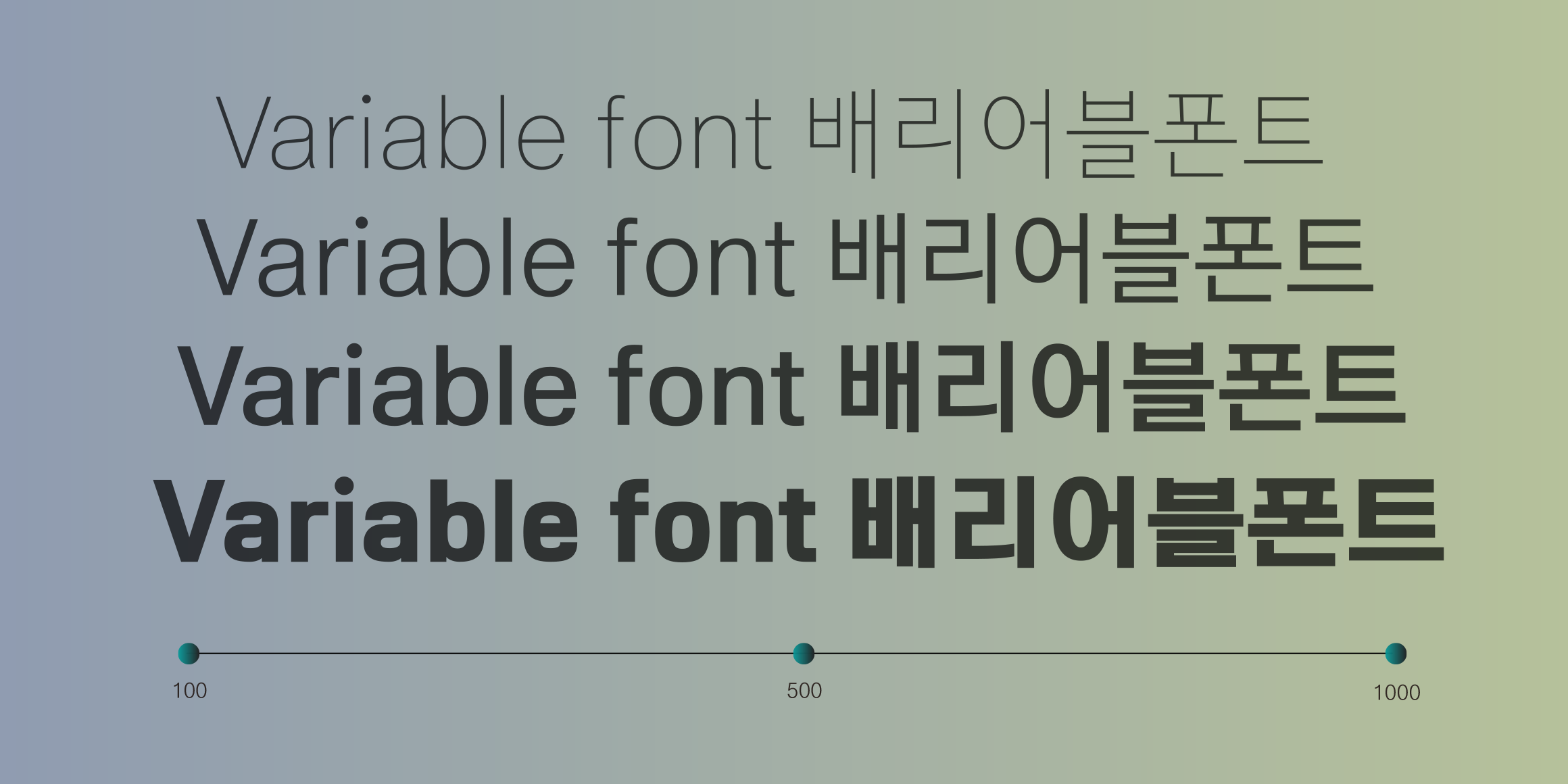 Rak-VF 세운고딕 Small-Big font in use