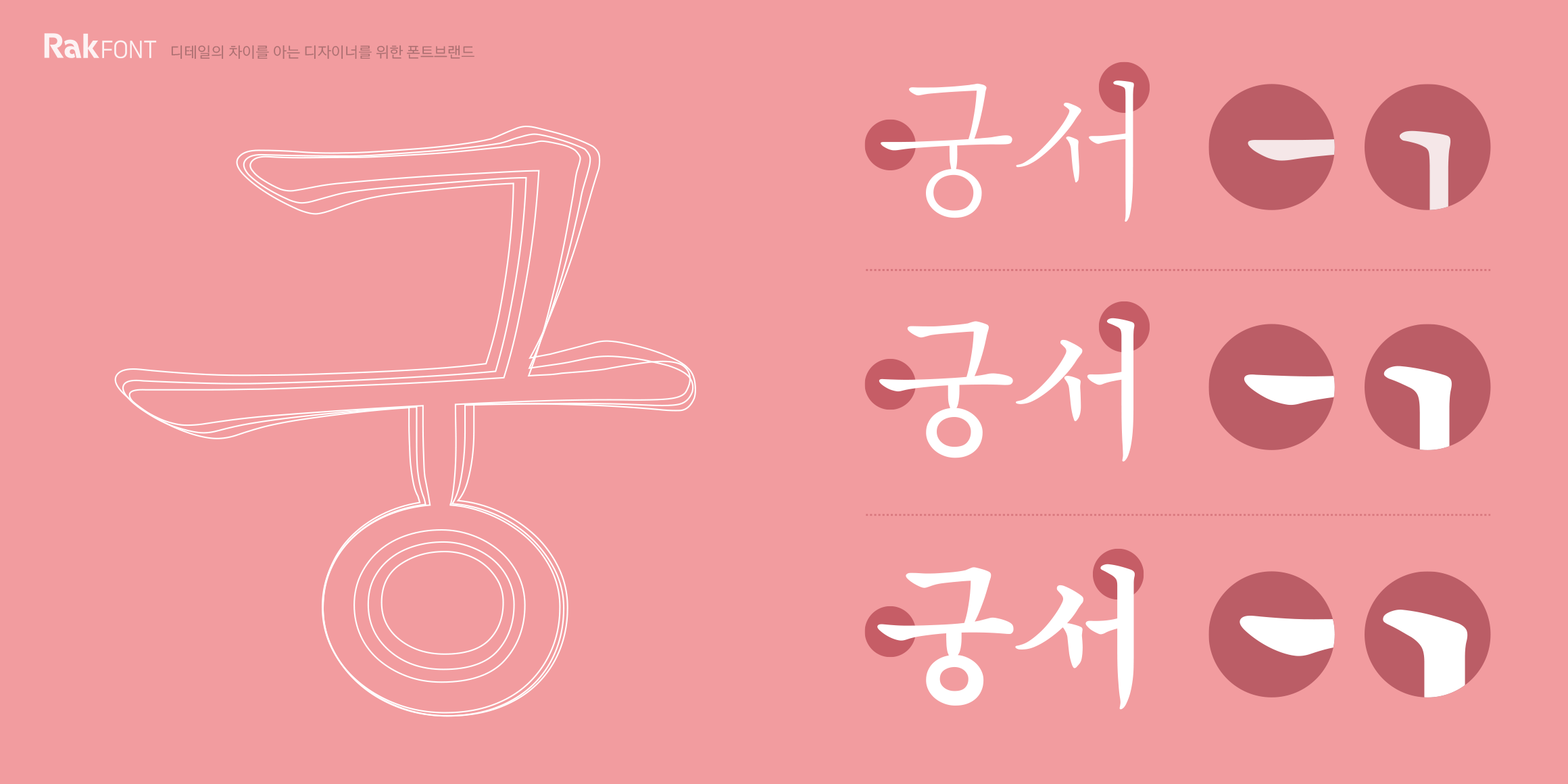 Rak퓨전궁서 font in use