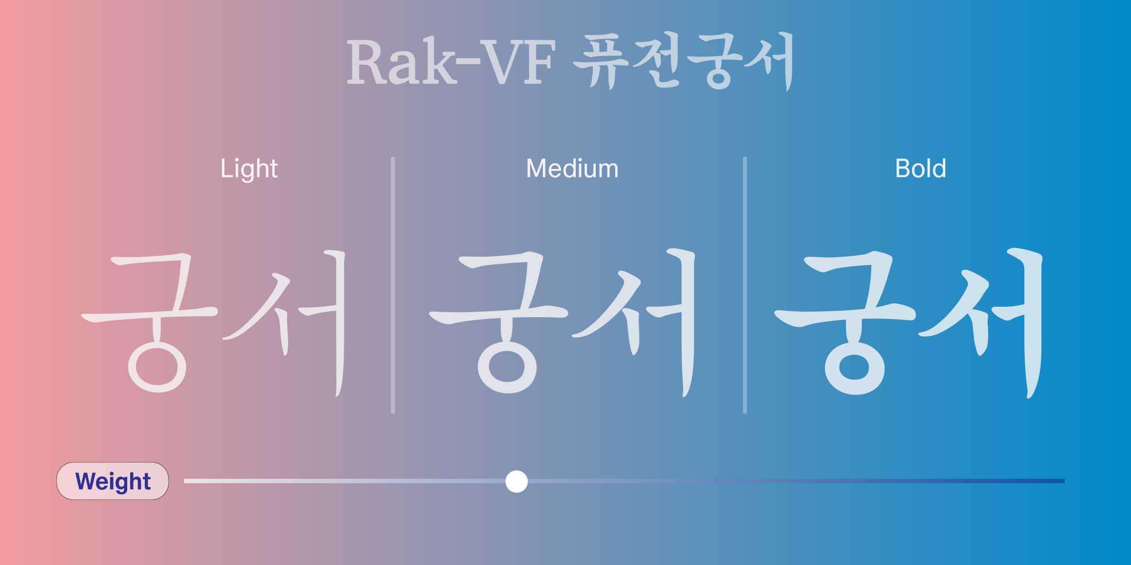 Rak-VF 퓨전궁서 font in use