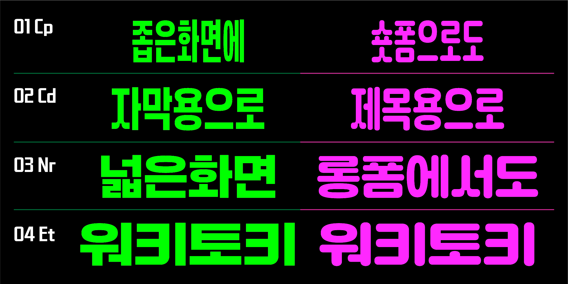 SD 워키토키Round font in use