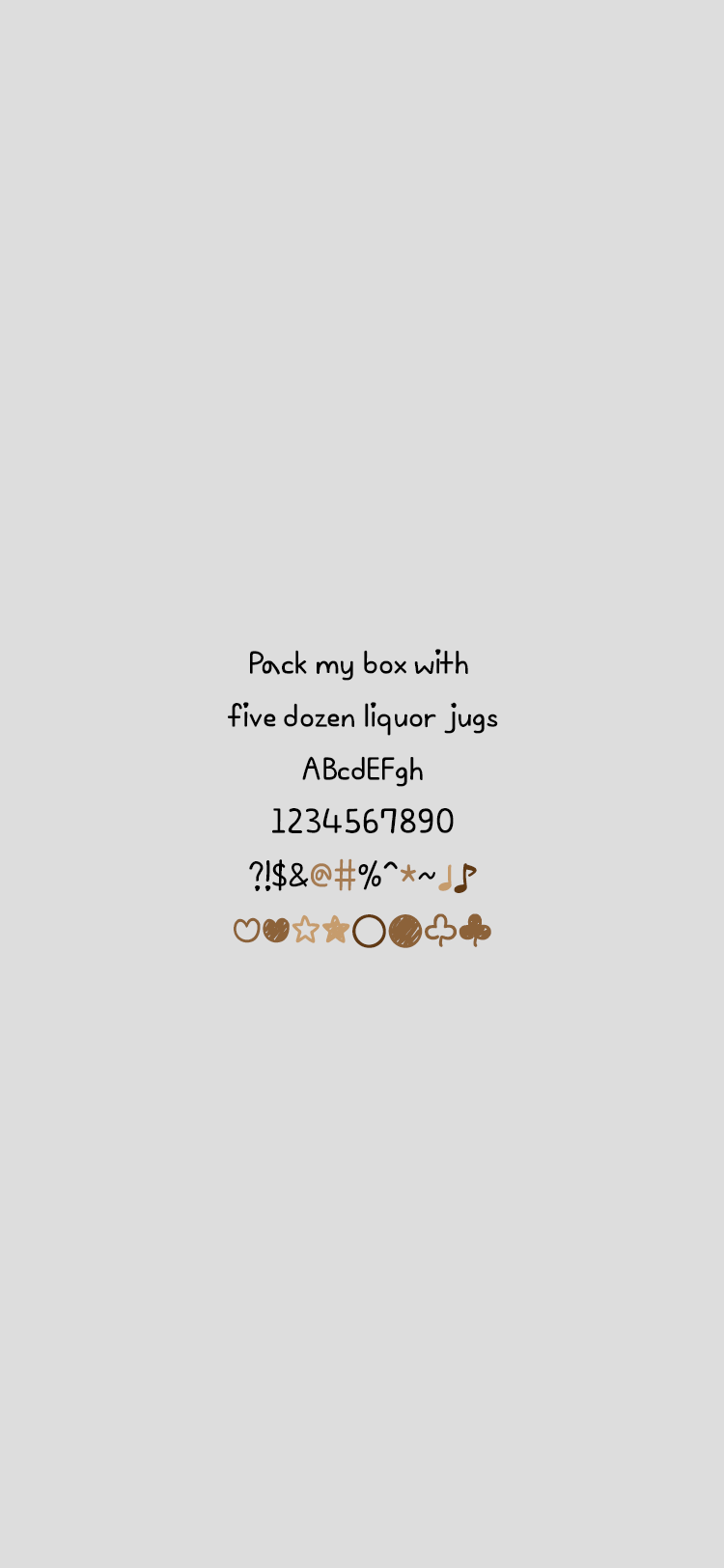 Ah 드로잉테이블 font in use