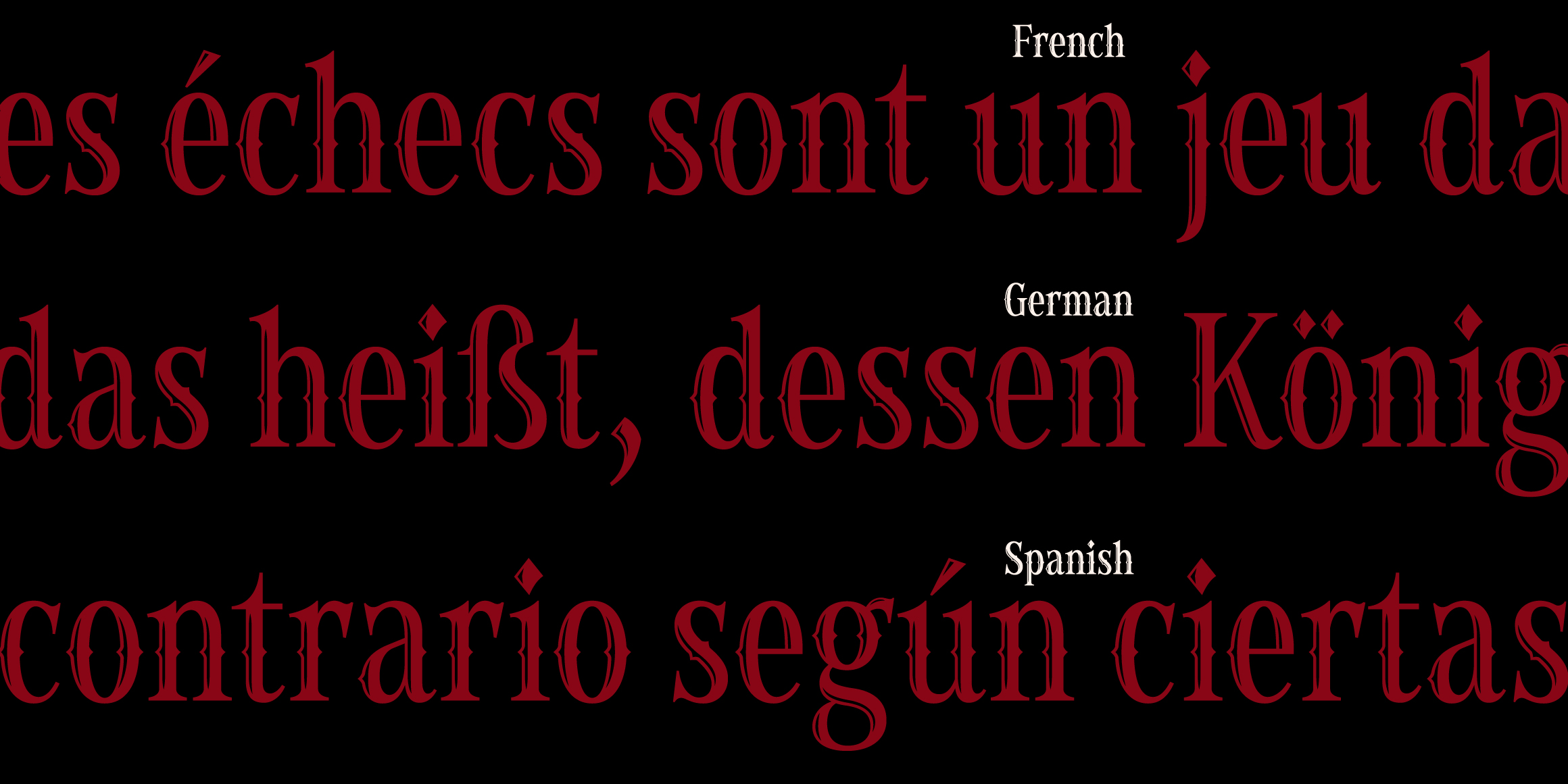 Tlab체크메이트Deco font in use