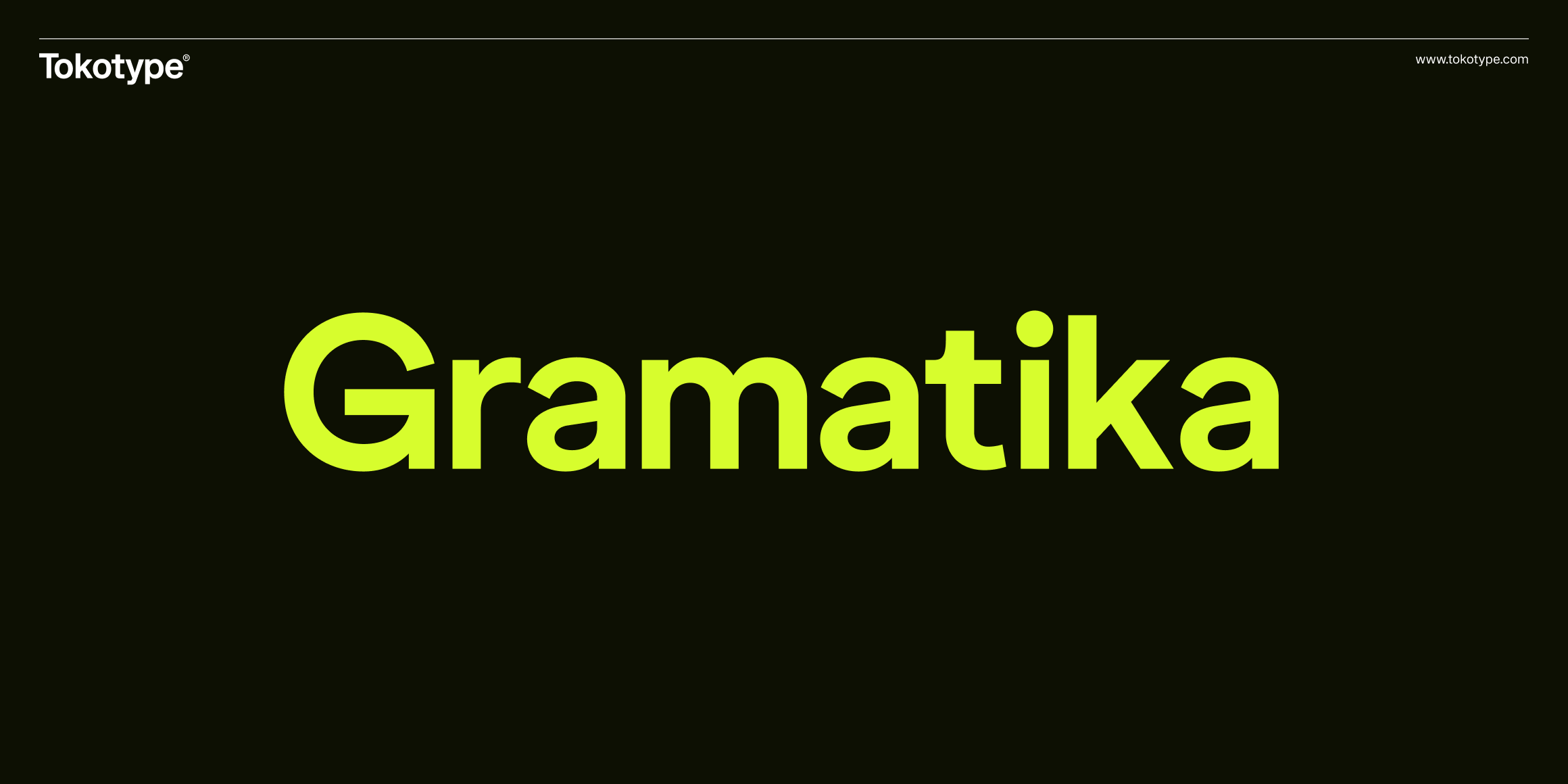 Gramatika font in use