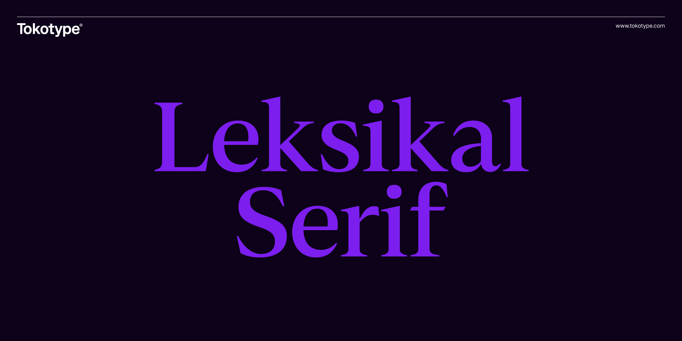Leksikal Serif font in use