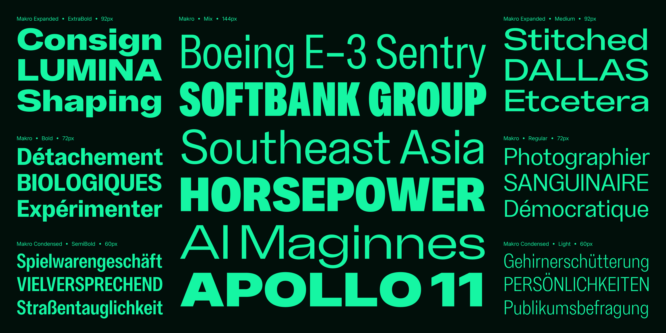 null font in use