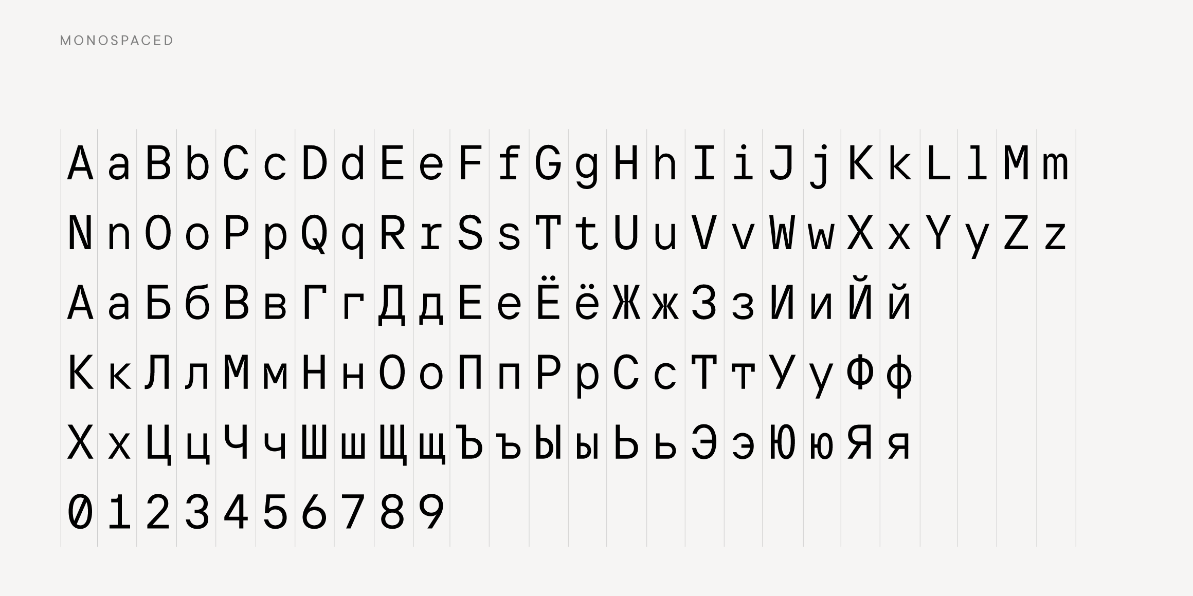 TT Interphases Pro Mono font in use