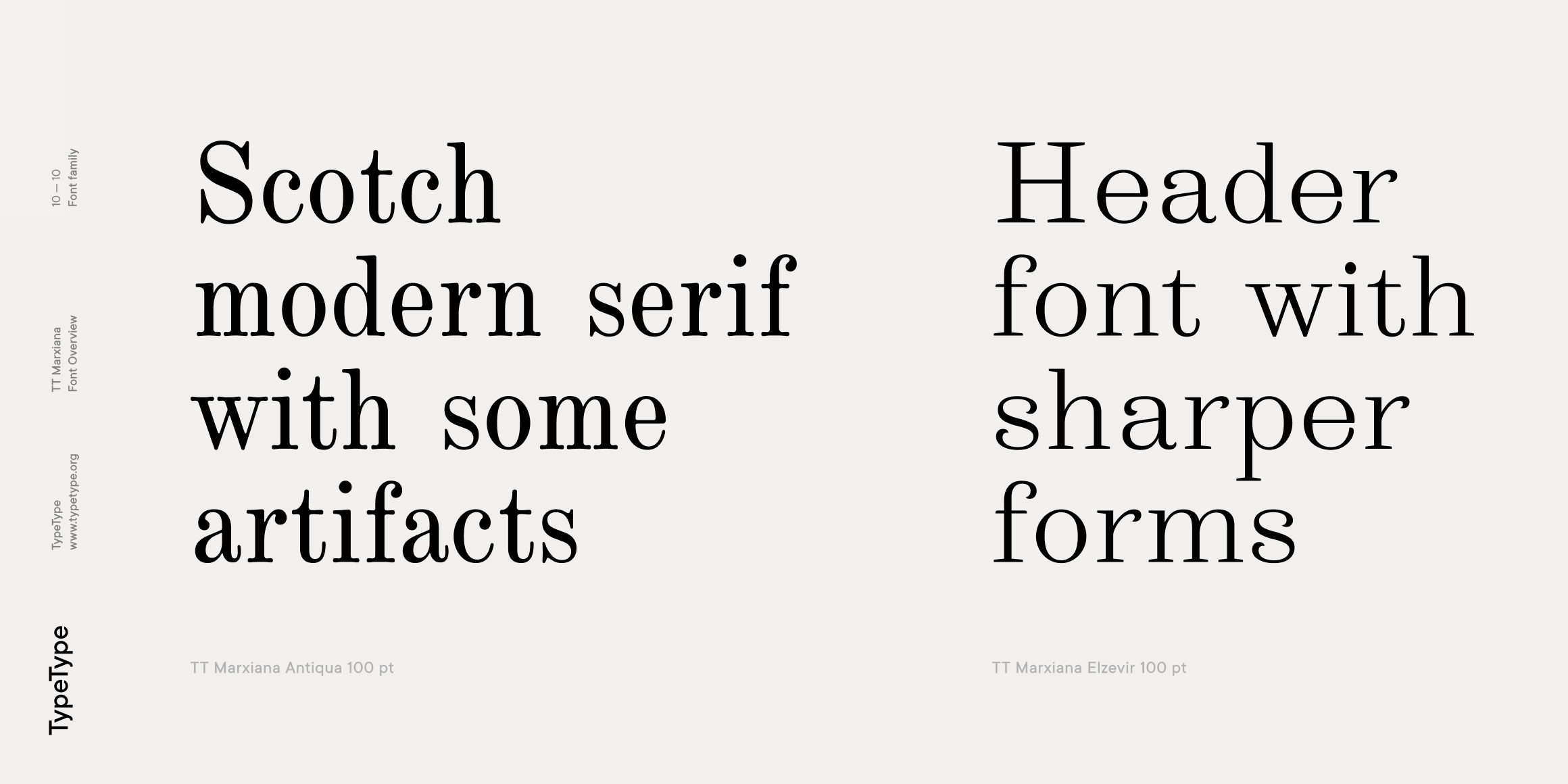 TT Marxiana Antiqua font in use