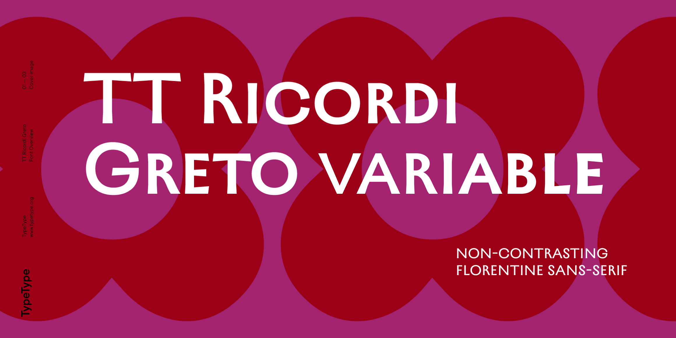 TT Ricordi Greto Variable font in use